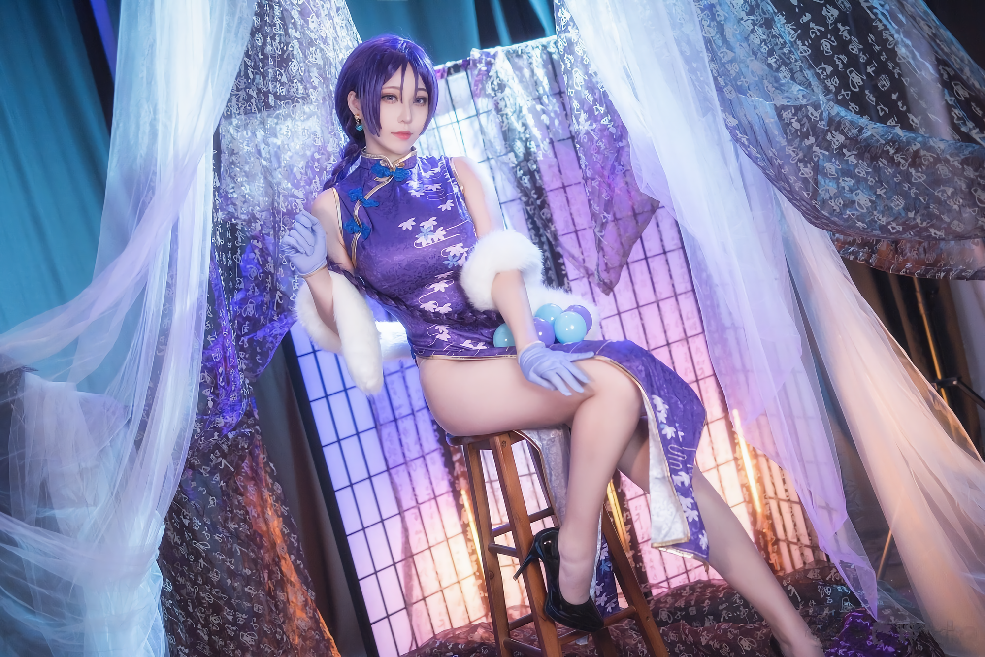 图片[2]-菌烨tako No.001 FGO – 旗袍源赖光（19P） - 图友-图友