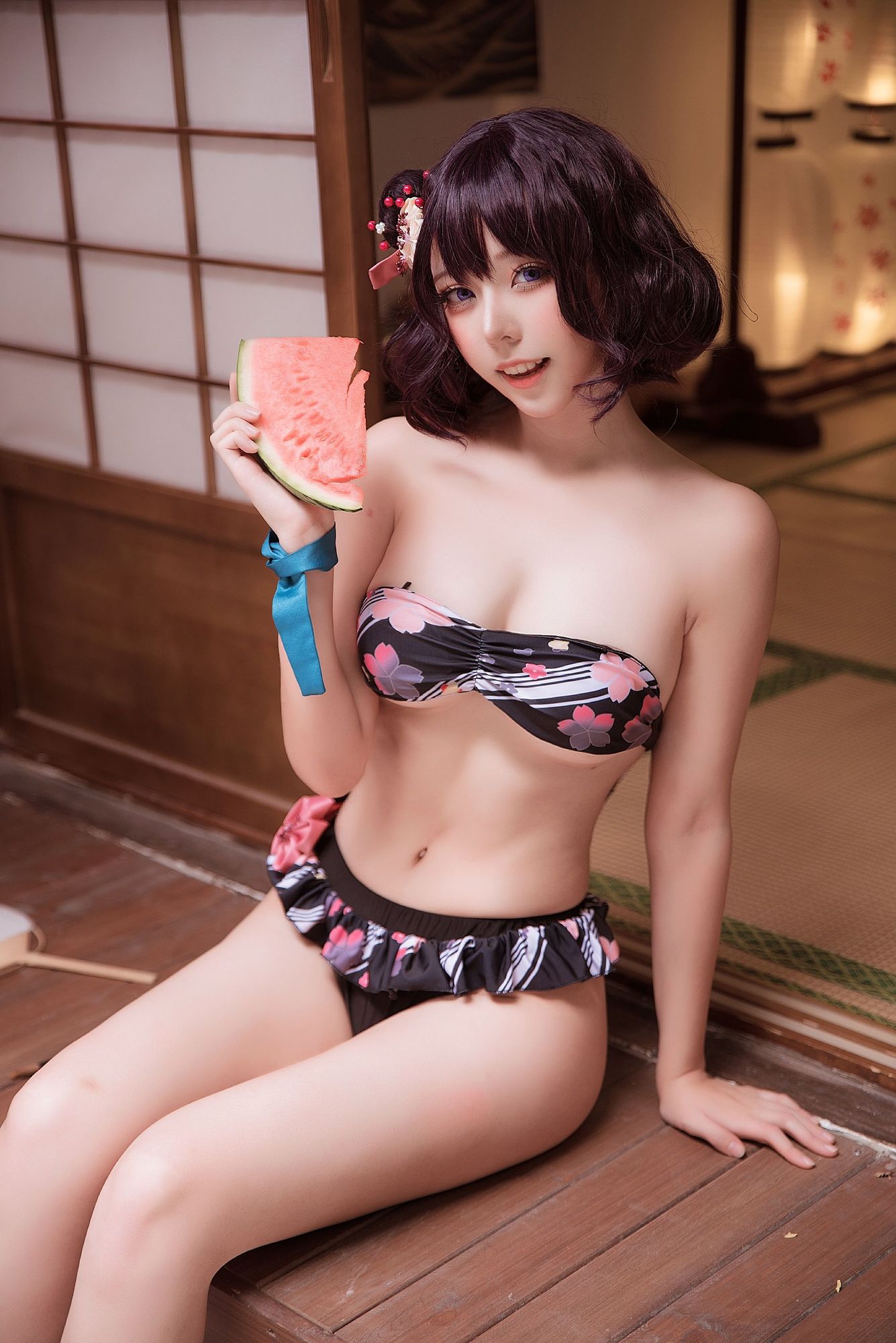 图片[3]-菌烨tako No.012 葛饰北斋 水着（9P） - 图友-图友