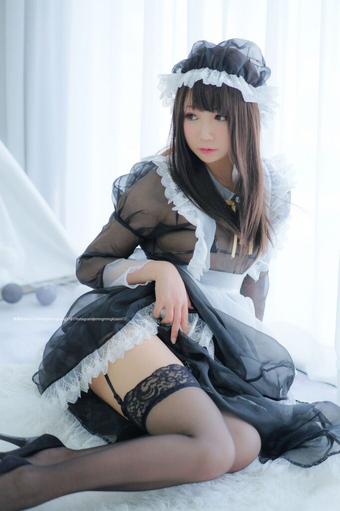 铭铭Kizami No.015 透明メイド服写真+自撮り（169P）-图友