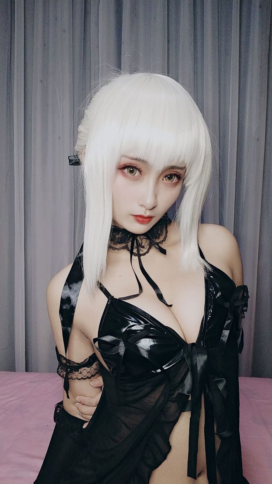 FGO 黑呆睡衣王座 - 洛璃LoLiSAMA cosplay 第2张