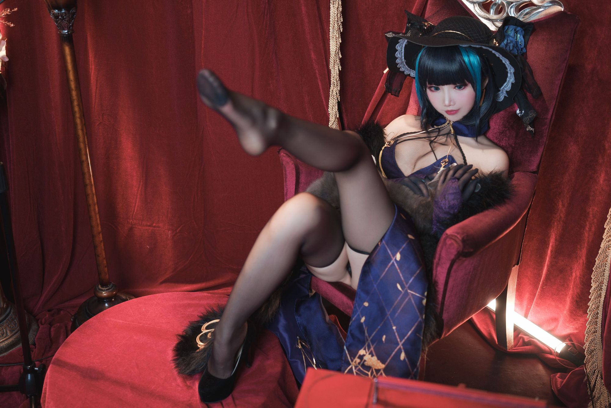图片[4]-面饼仙儿 No.109 柴郡旗袍（21P） - 图友-图友