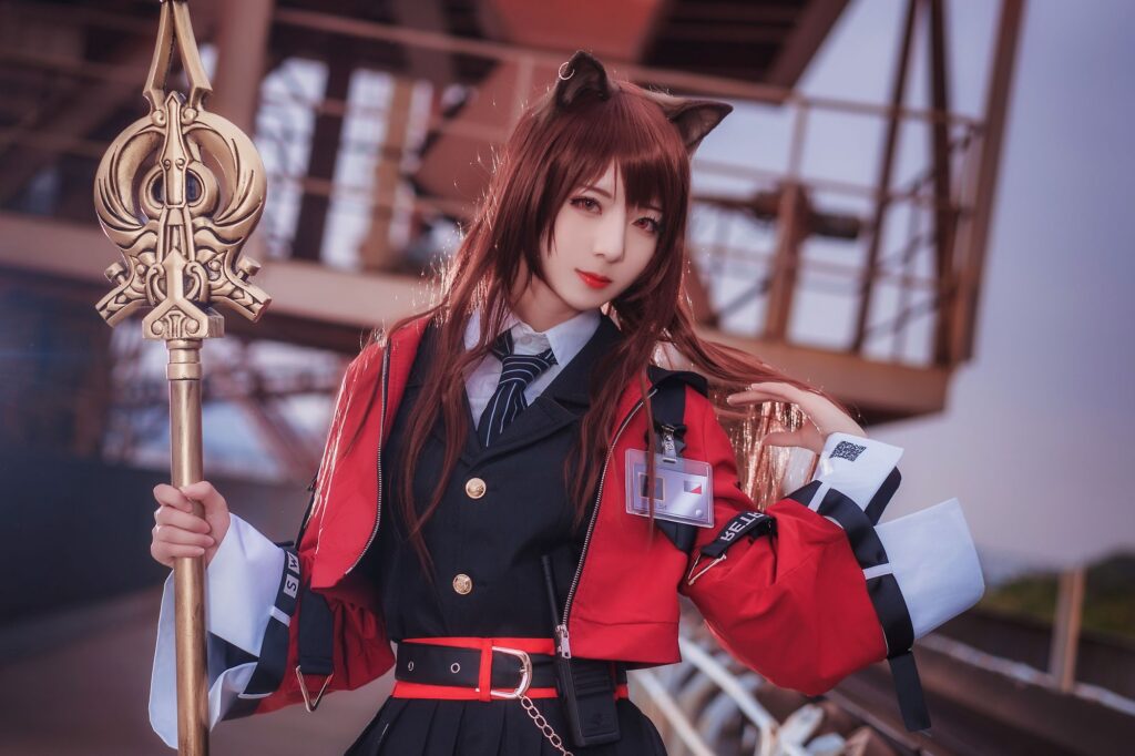 弥音音 No.002 明日方舟 天火(14P)-图友