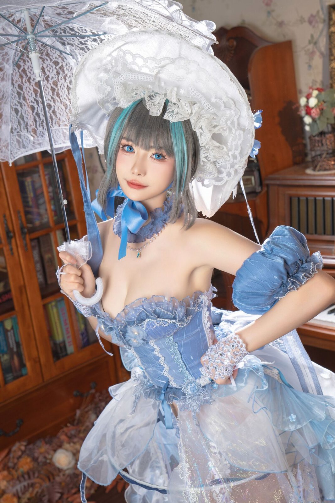 柴郡本 礼服+旗袍 - momoko葵葵 cosplay 第1张