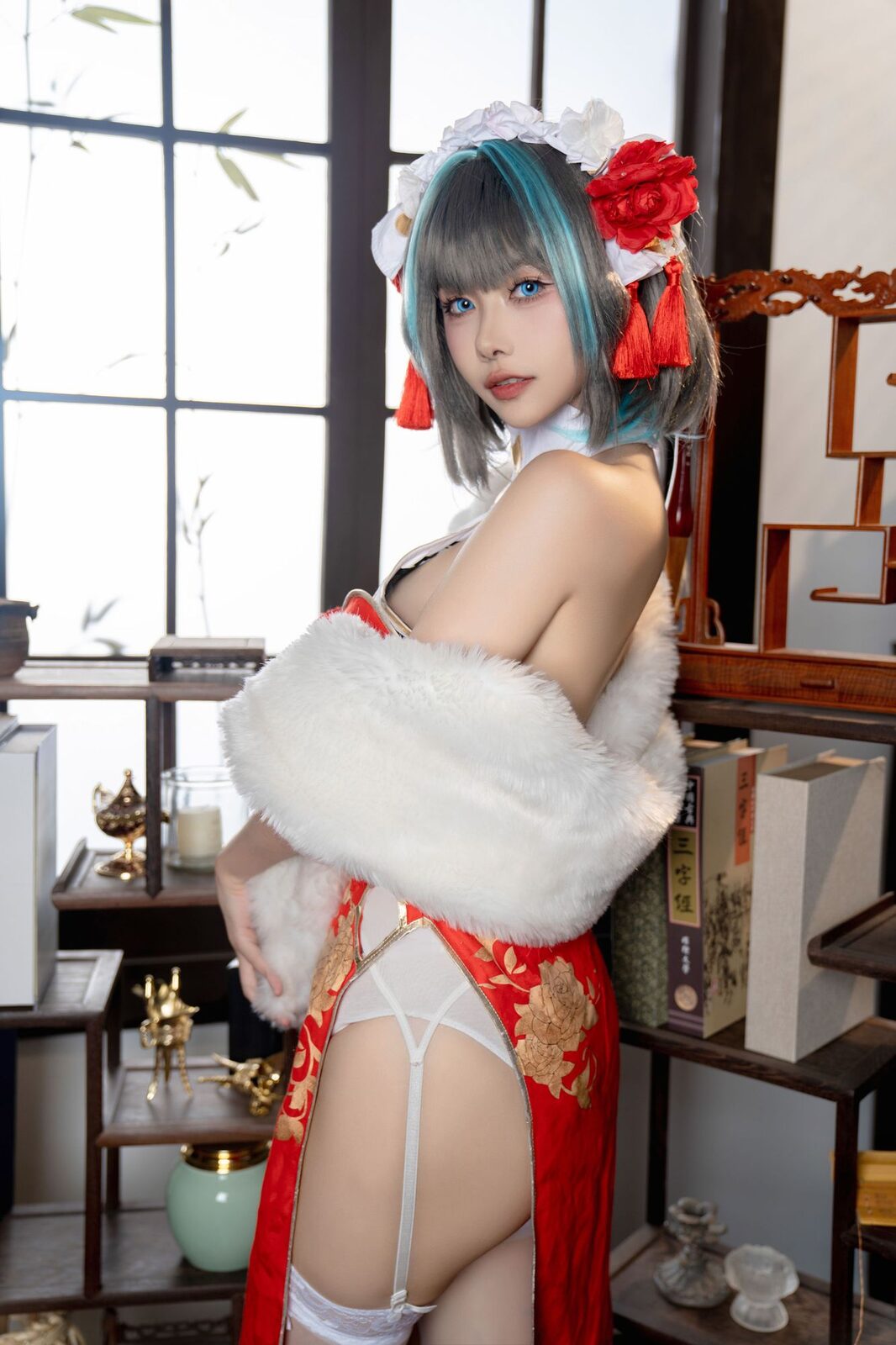 柴郡本 礼服+旗袍 - momoko葵葵 cosplay 第5张