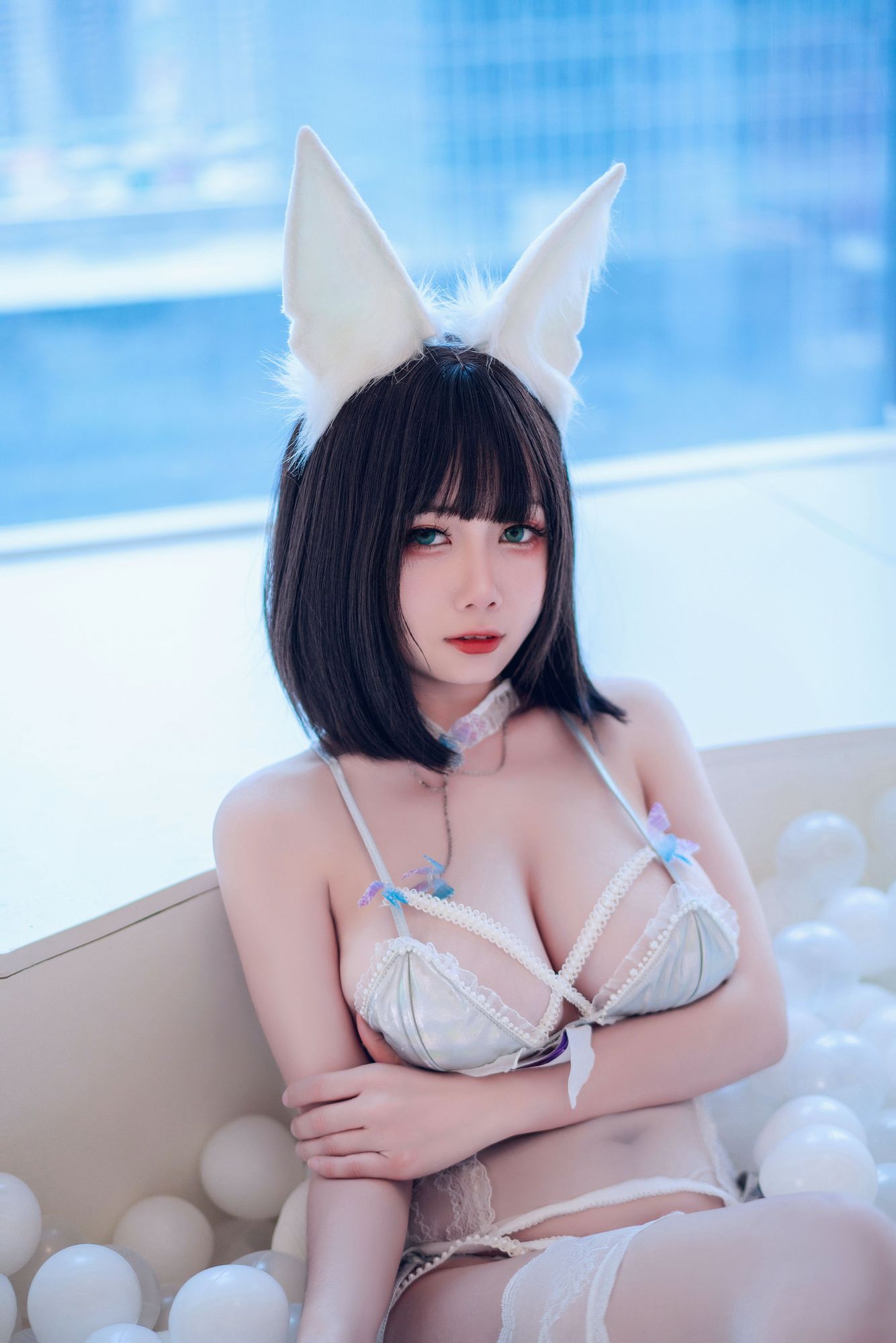 末夜787 No.013 猫娘衣橱 珍珠内衣（36P） - 图友-图友