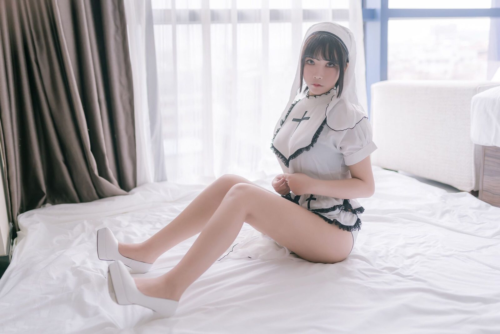 纯白修女 - 中岛莫之子i(抱走莫子aa) cosplay 第3张