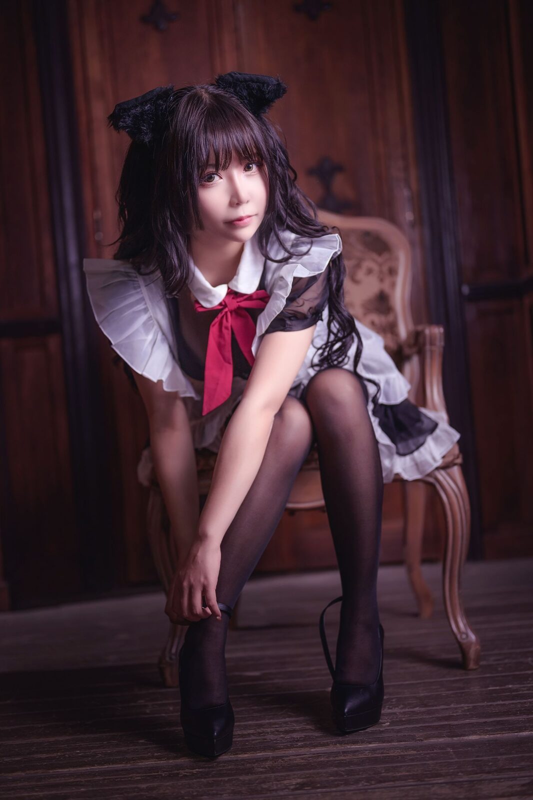 黑絲貓咪小女仆電子版 - 中岛莫之子i(抱走莫子aa) cosplay 第4张