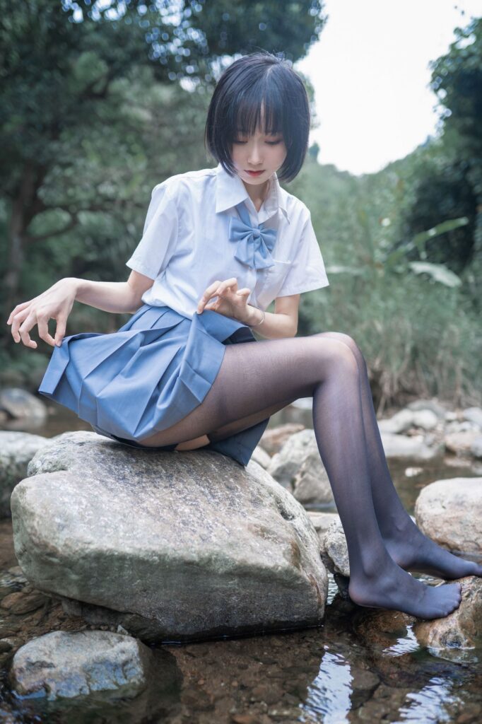 木棉棉OwO No.007 水色溪边制服(51P)-图友