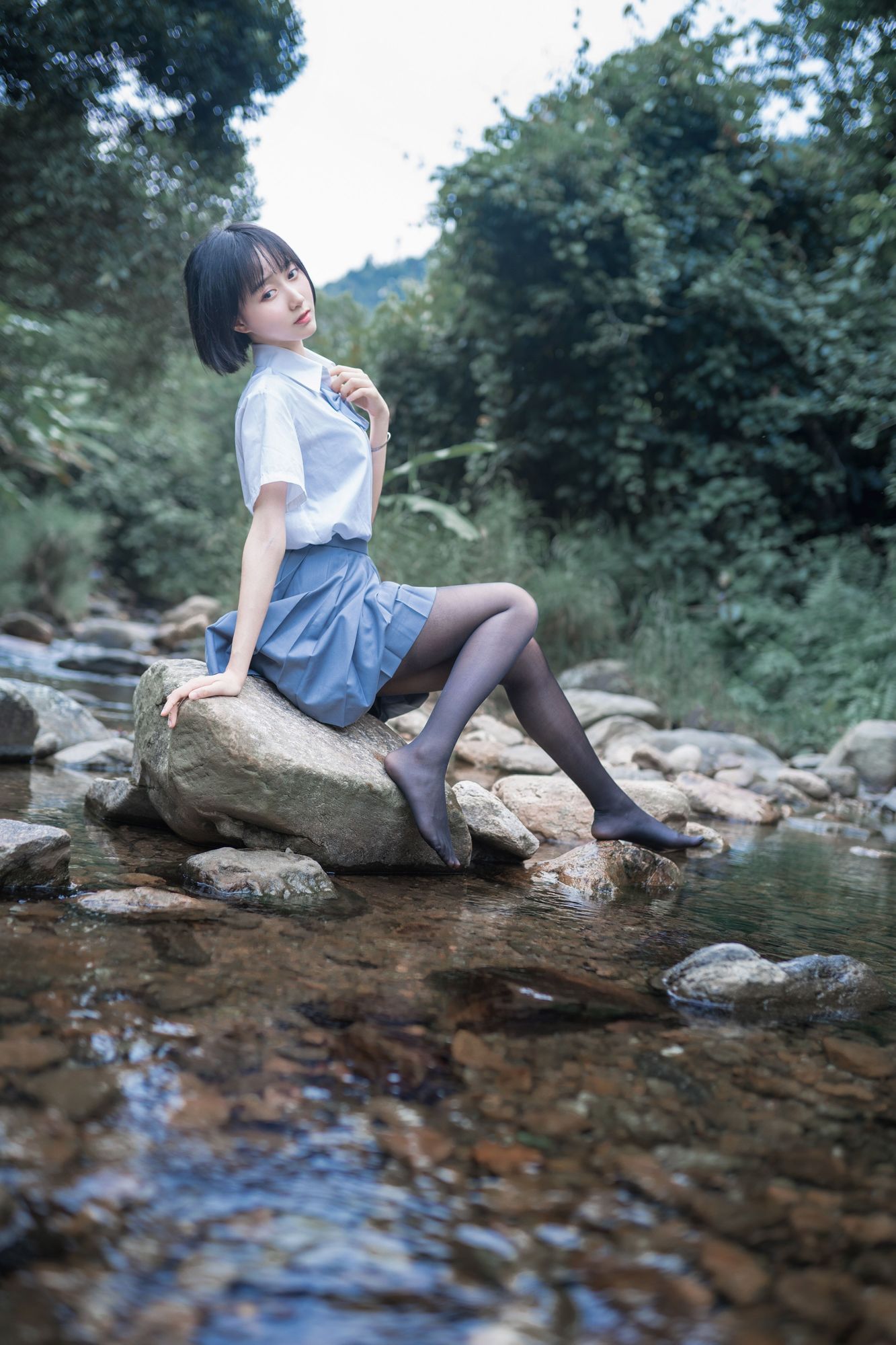 图片[3]-木棉棉OwO No.007 水色溪边制服（51P） - 图友-图友