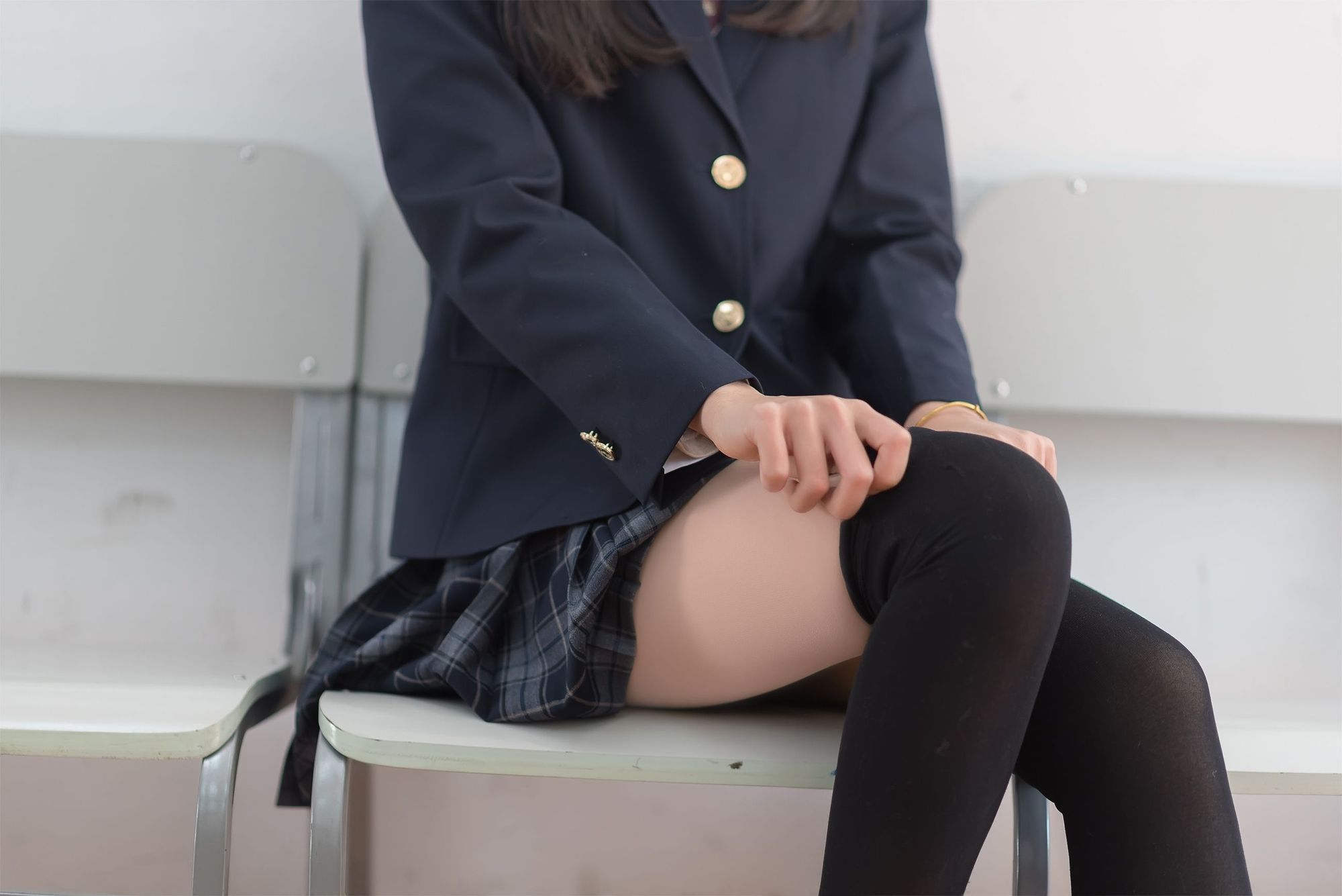 图片[2]-木棉棉OwO No.018 JK黑丝（47P） - 图友-图友