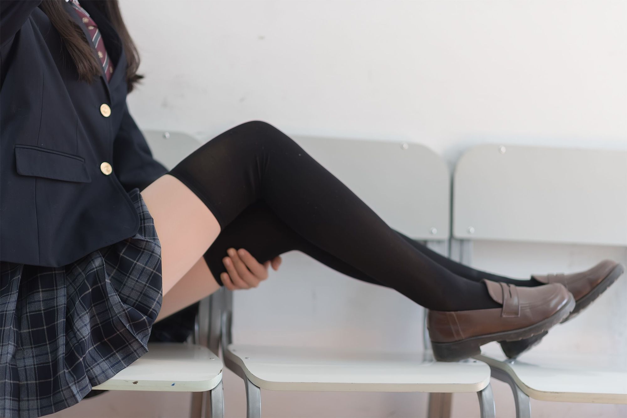图片[3]-木棉棉OwO No.018 JK黑丝（47P） - 图友-图友