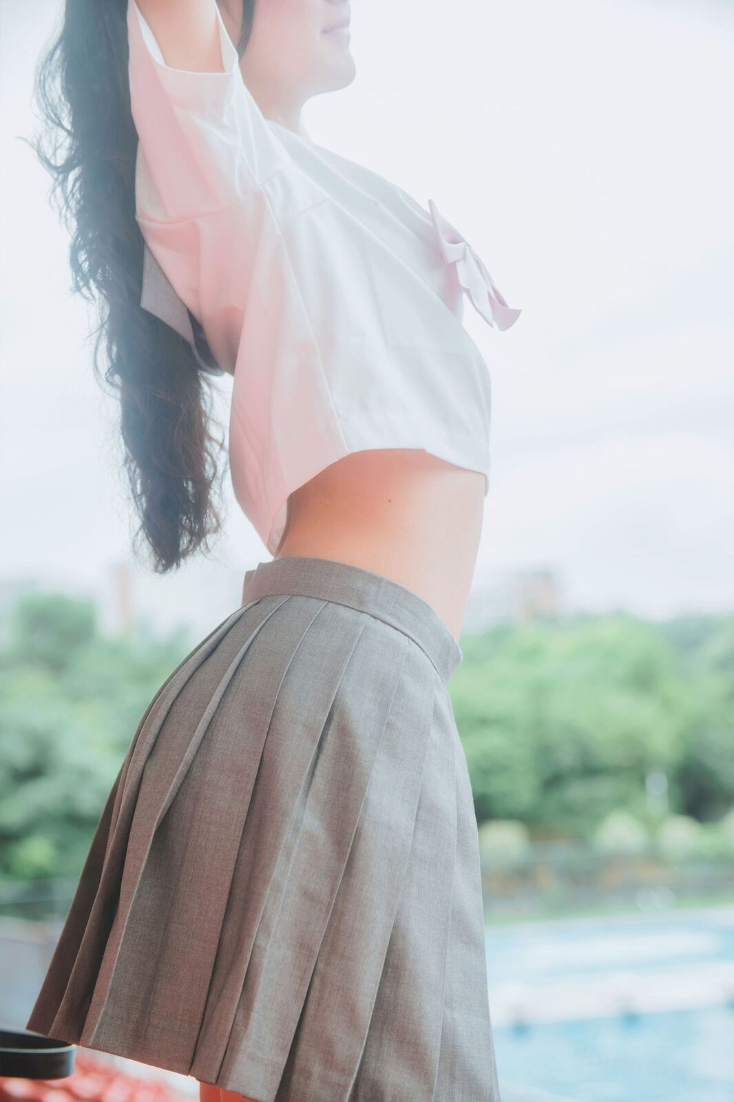 灰色JK - 木棉棉OwO cosplay 第2张