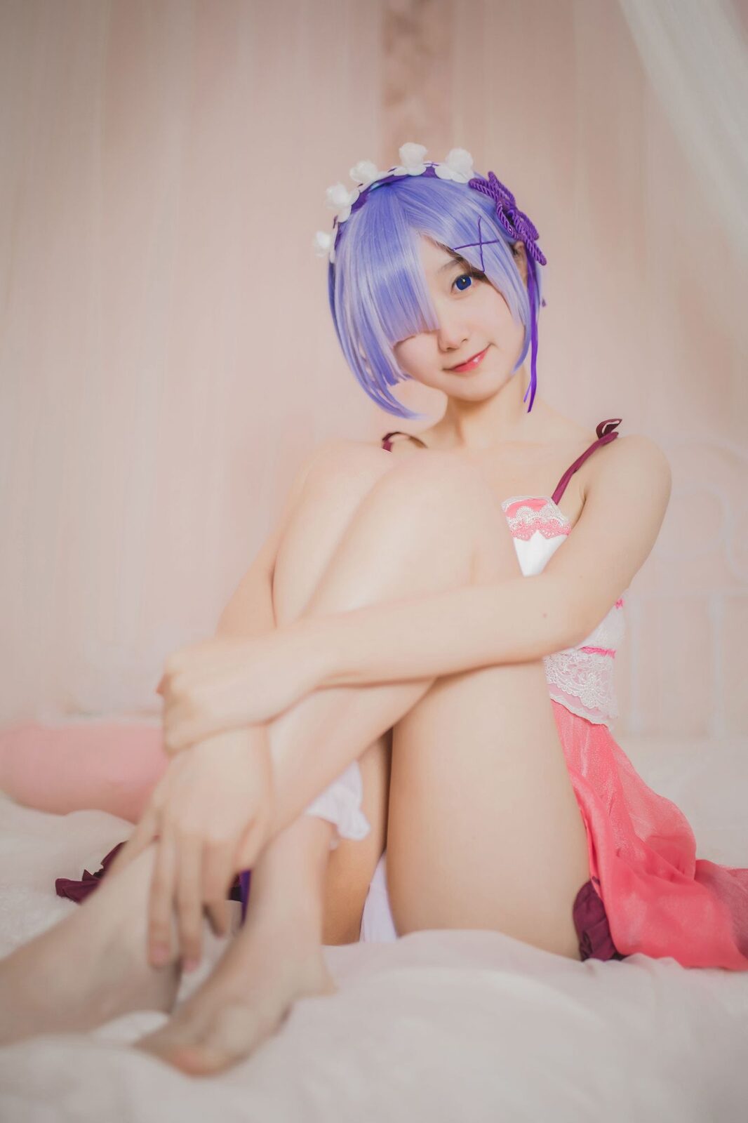 蕾姆睡衣 - 木棉棉OwO cosplay 第3张