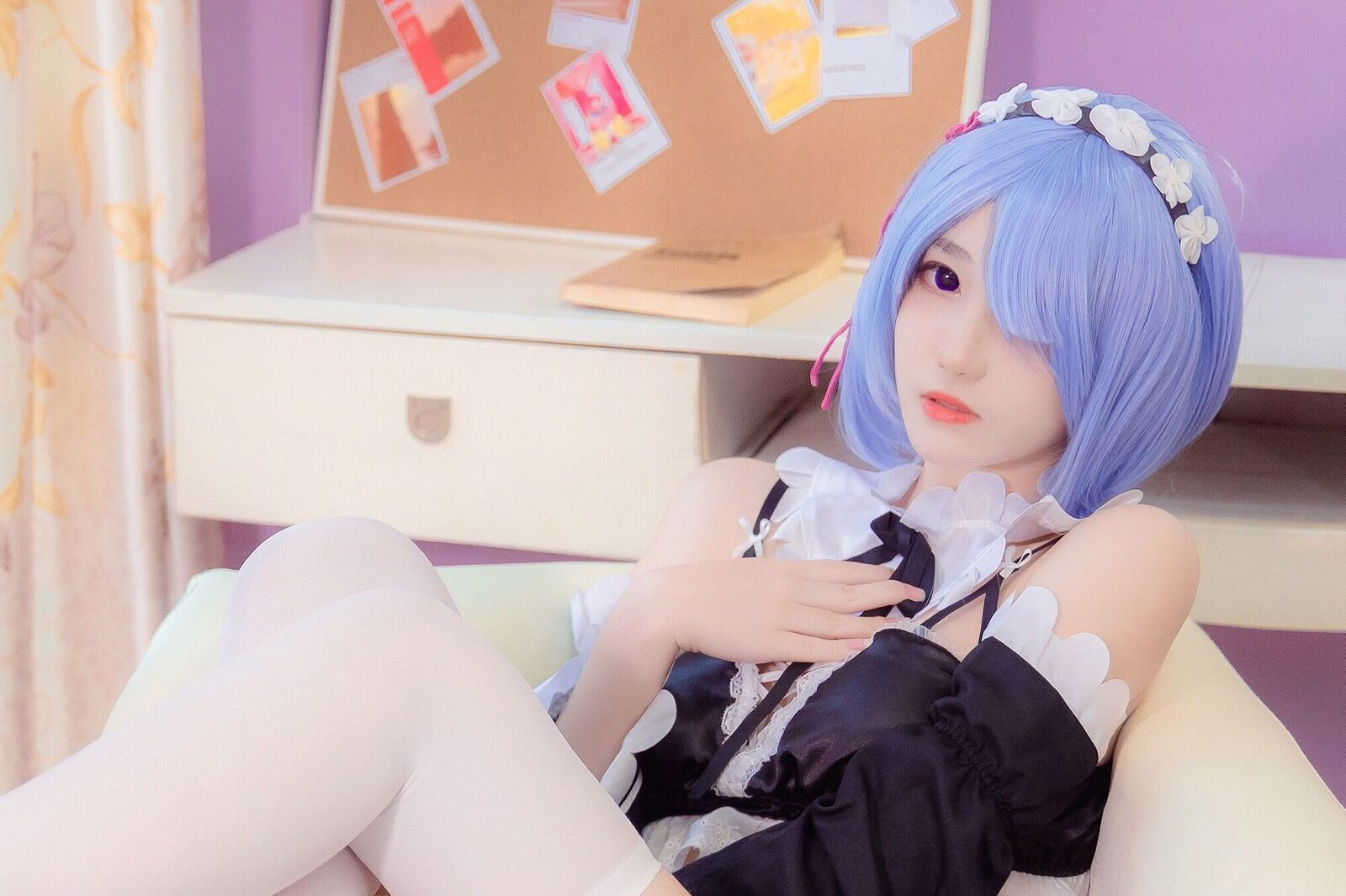 蕾姆内衣 - 南桃Momoko cosplay 第4张