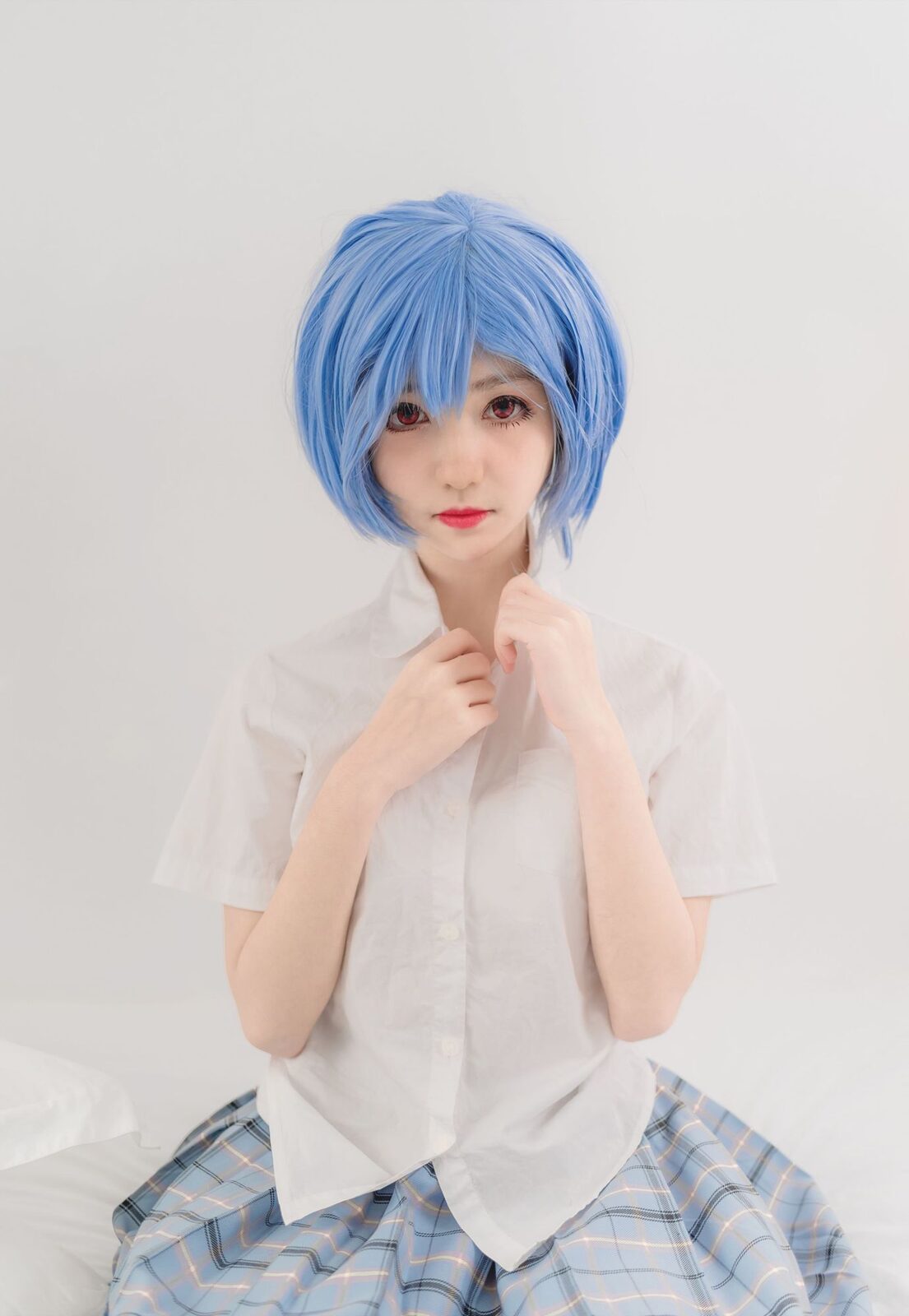 绫波丽制服 - 南桃Momoko cosplay 第1张