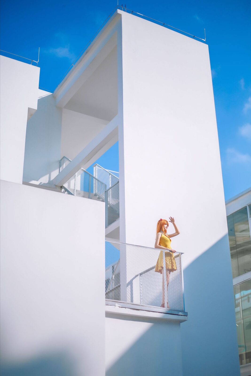 明日香黄裙 - 南桃Momoko cosplay 第1张