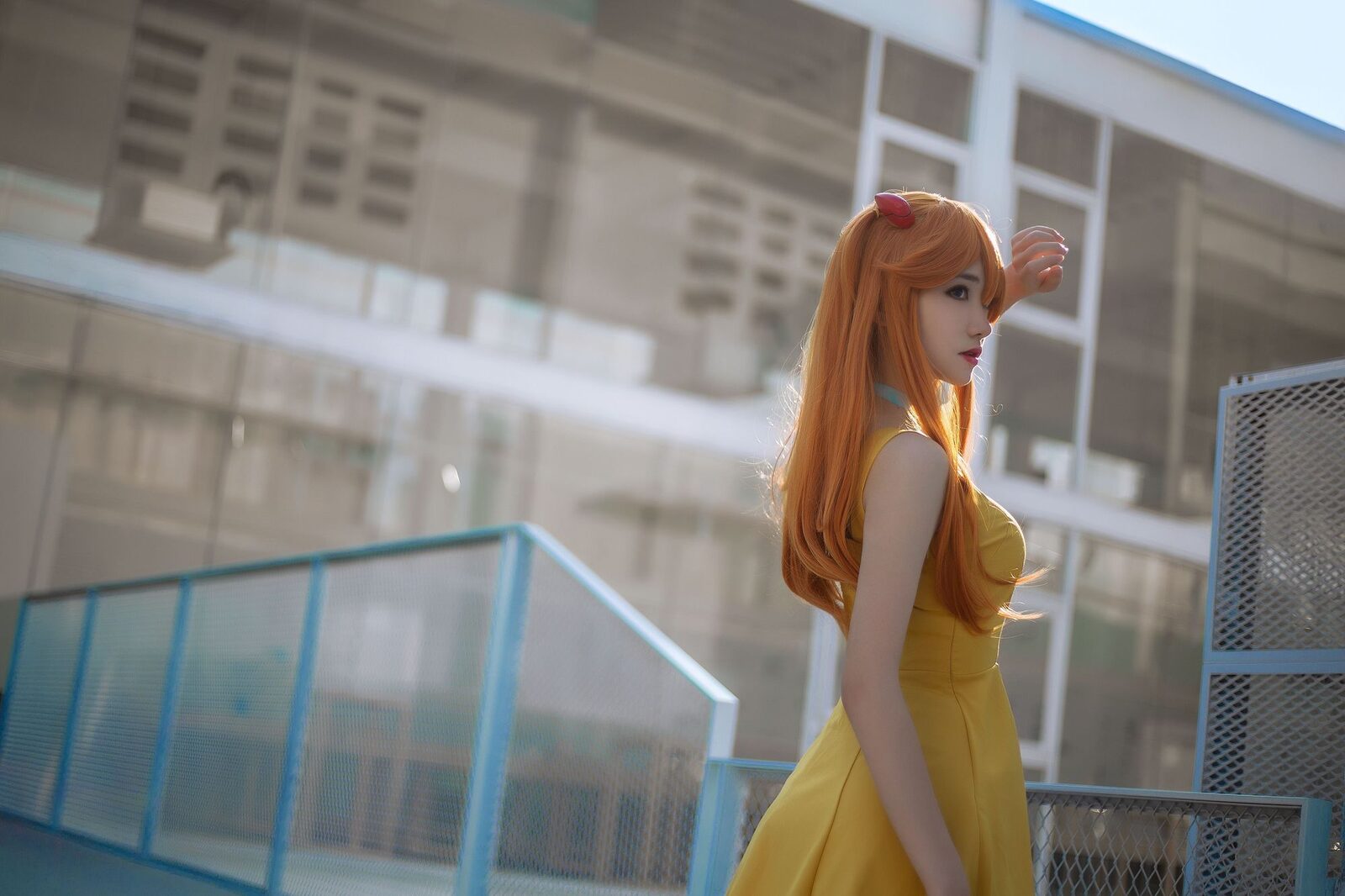 明日香黄裙 - 南桃Momoko cosplay 第4张