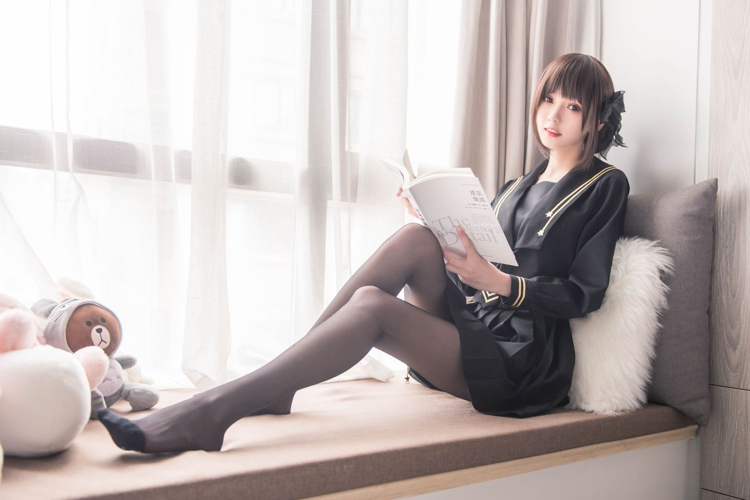 你的负卿 No.004 窗台制服（19P） - 图友-图友