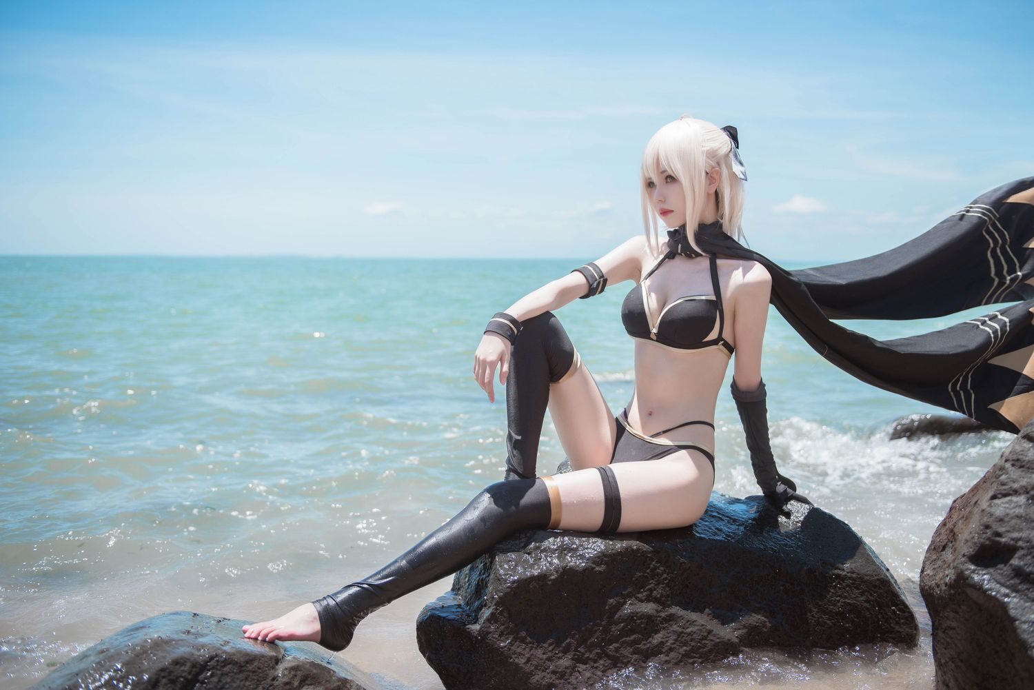 冲田总司泳装 - 你的负卿 cosplay 第3张