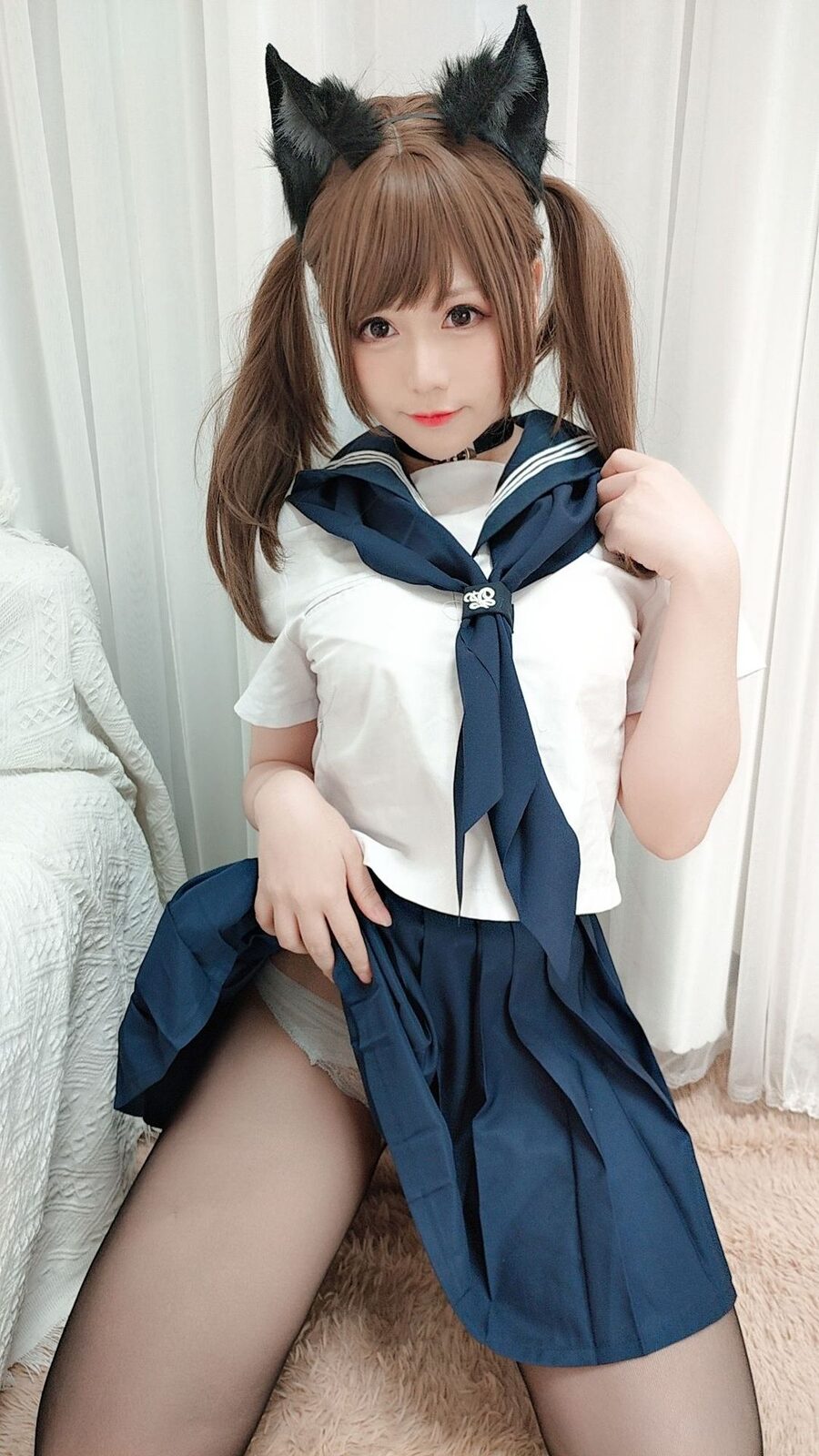 水手服自拍 - Nyako喵子 cosplay 第2张