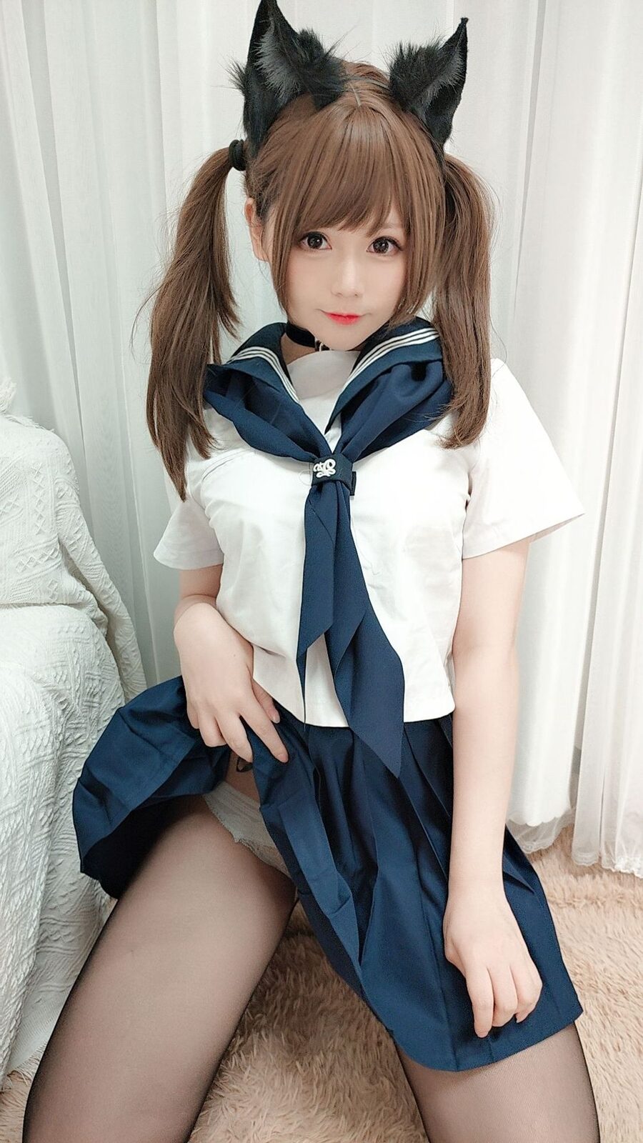水手服自拍 - Nyako喵子 cosplay 第3张