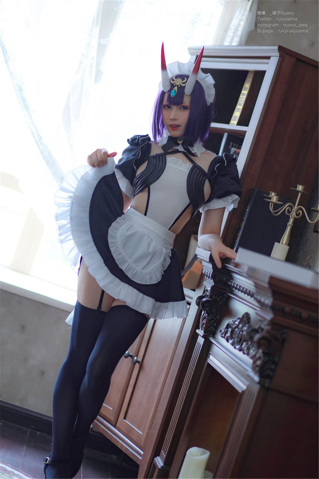 酒吞童子女仆 - Nyako喵子 cosplay 第1张