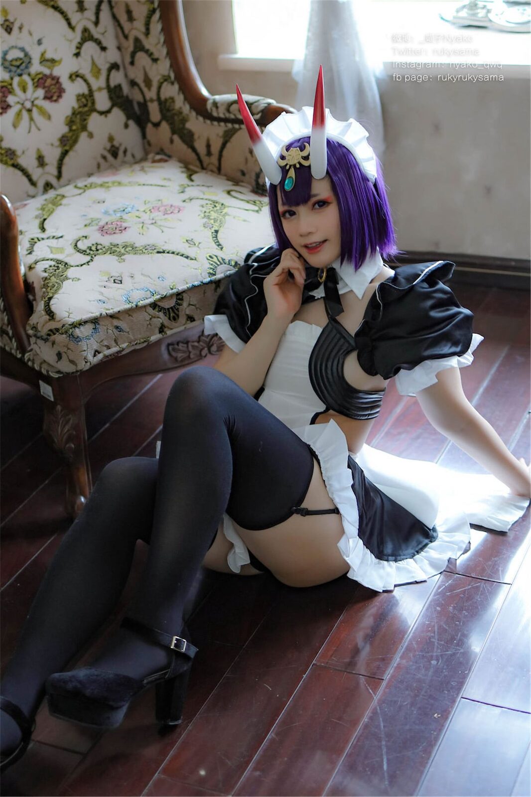 酒吞童子女仆 - Nyako喵子 cosplay 第2张