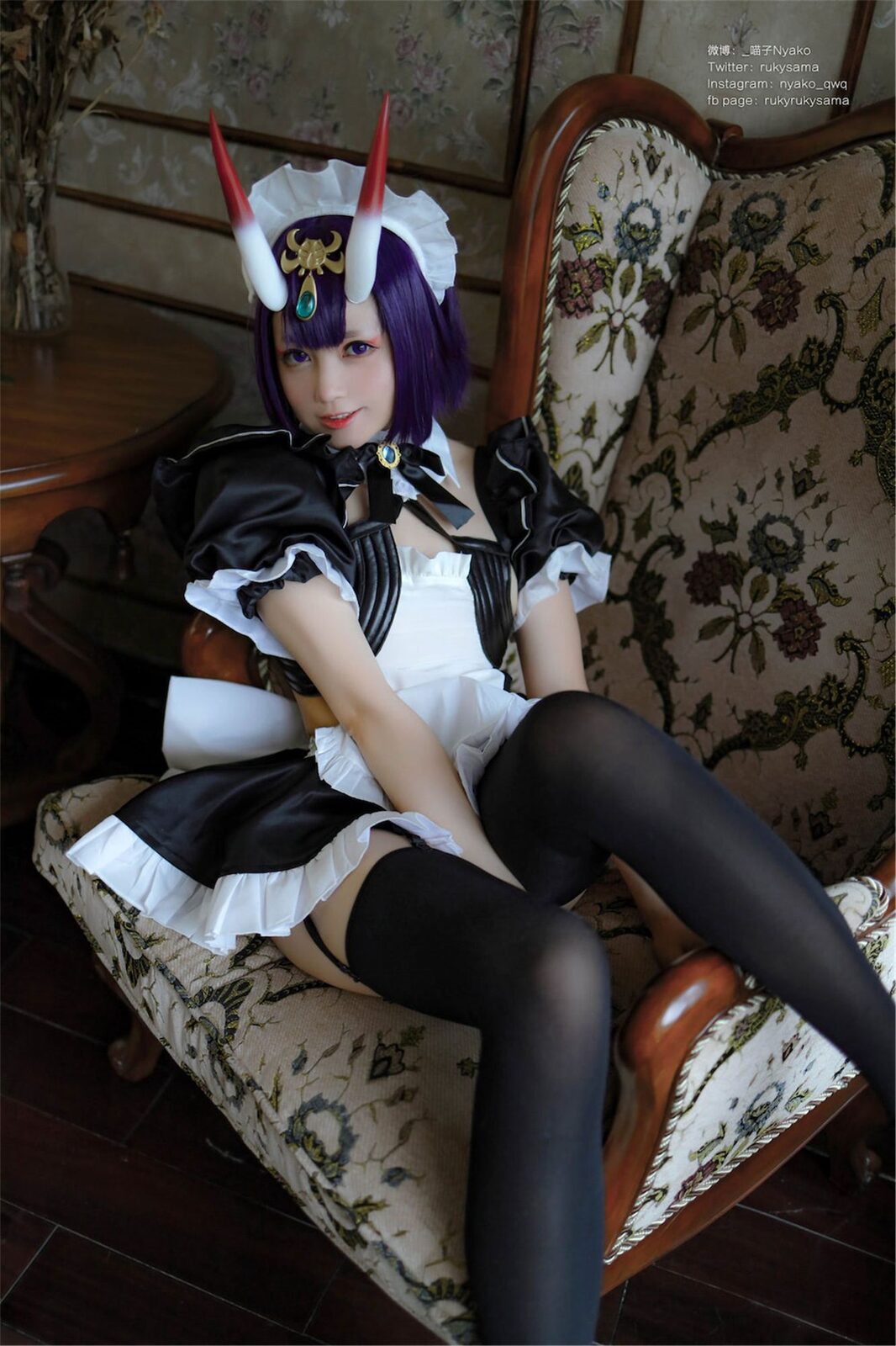 酒吞童子女仆 - Nyako喵子 cosplay 第4张