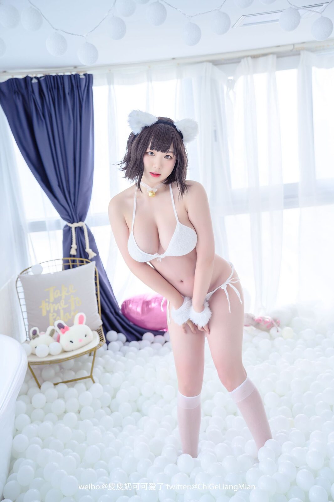 皮皮奶可可爱了啦(超皮皮皮奶) No.020 白猫（50P） - 图友-图友