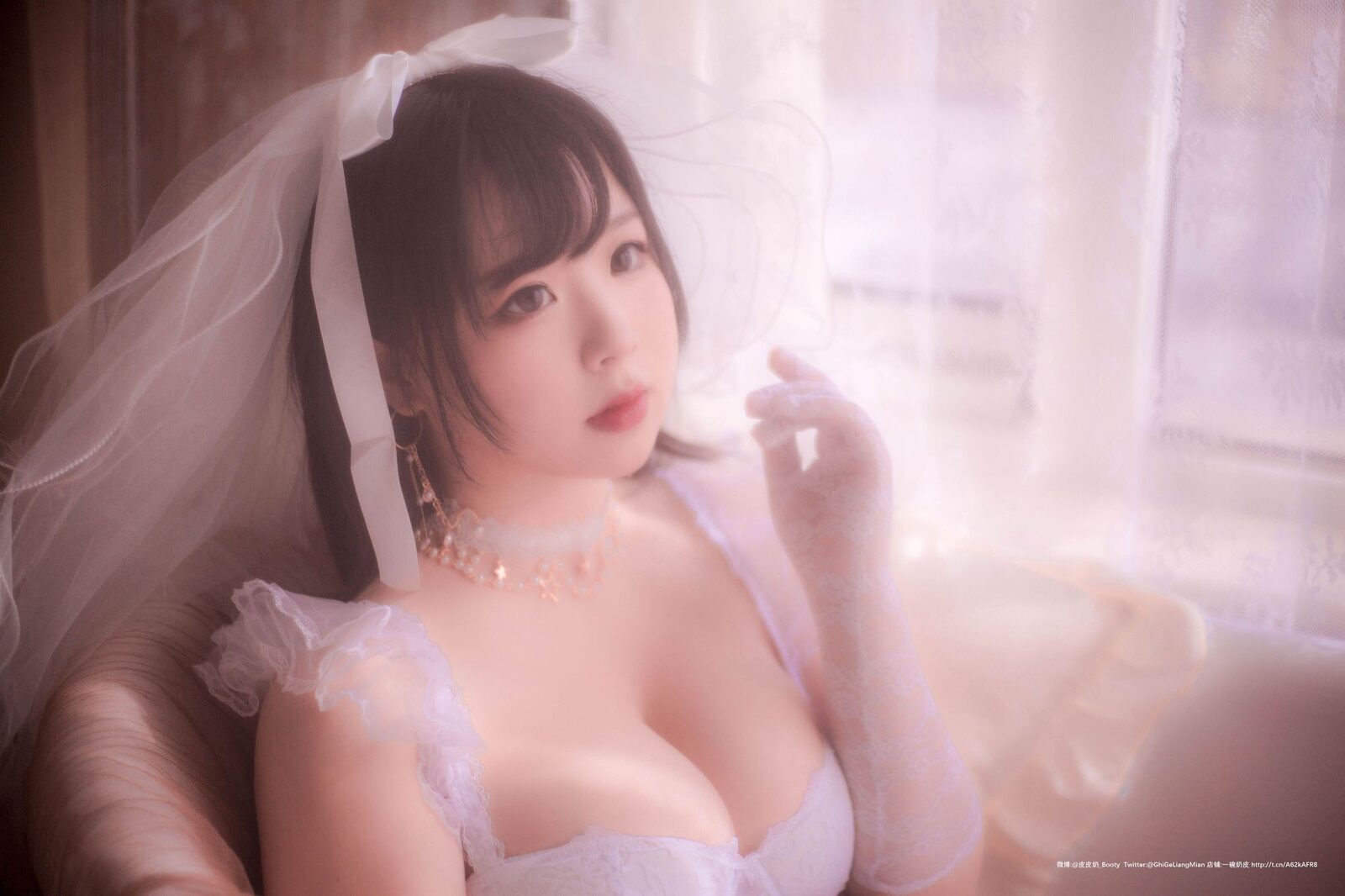 朦胧婚纱 - 皮皮奶可可爱了啦(超皮皮皮奶) cosplay 第2张
