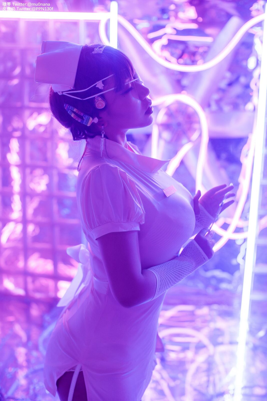 万圣节邪恶护士 喵零x皮皮奶 - 皮皮奶可可爱了啦(超皮皮皮奶) cosplay 第2张