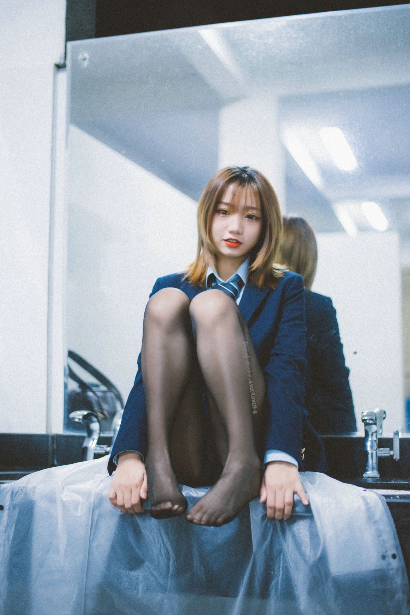 图片[2]-柒柒要乖哦 No.019 深夜公园JK（35P）-图友