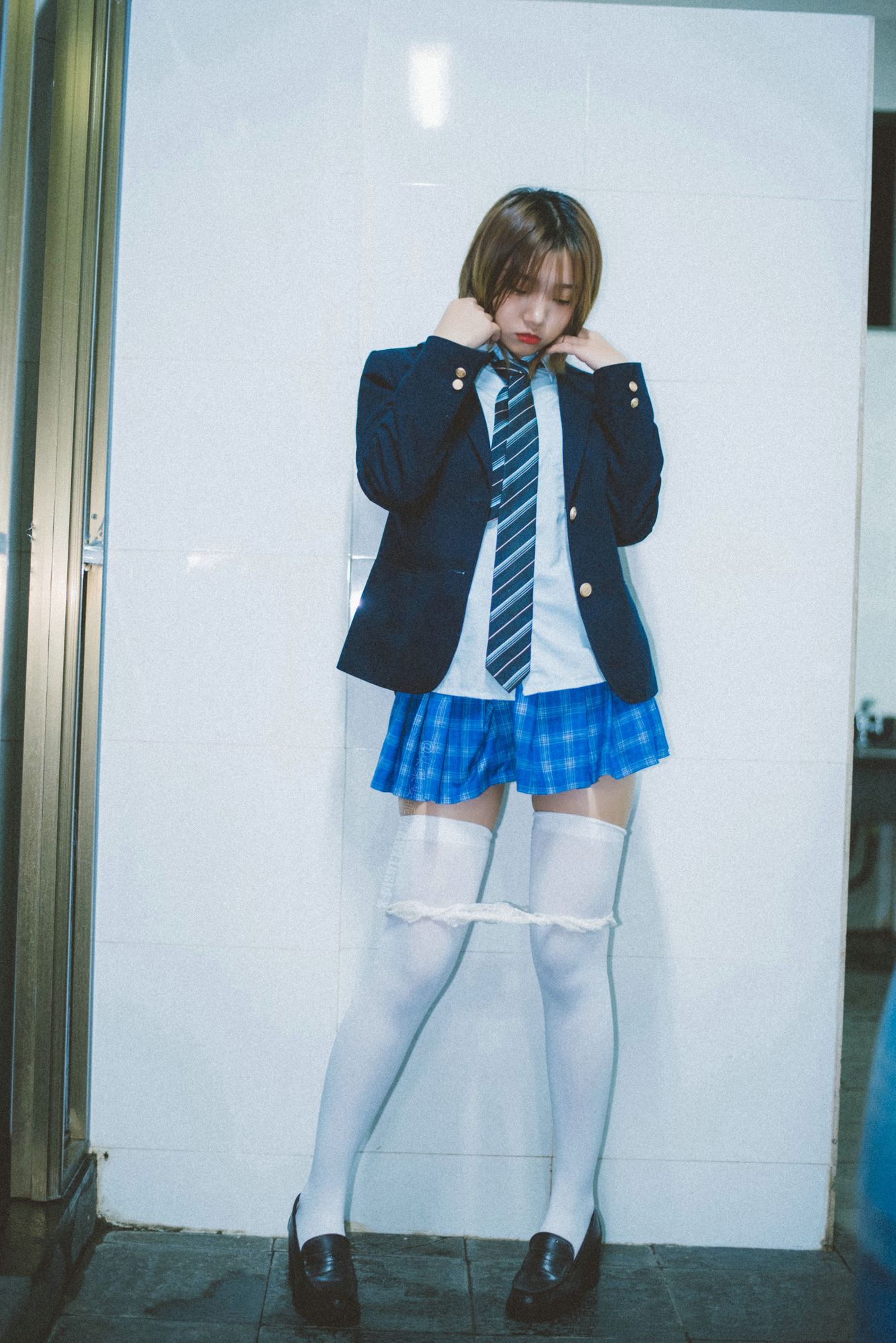 图片[3]-柒柒要乖哦 No.019 深夜公园JK（35P）-图友