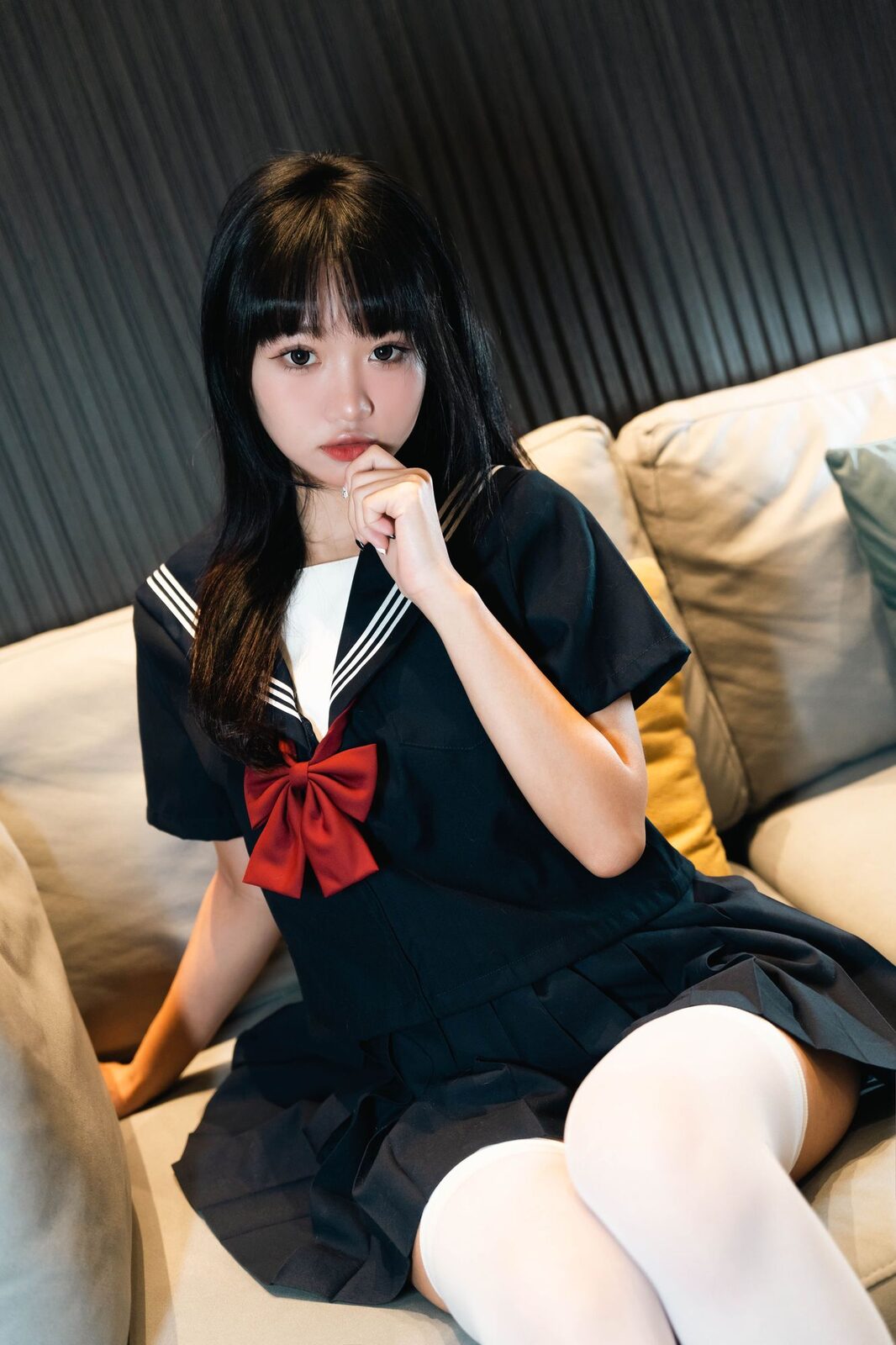 白丝死库水 - 柒柒要乖哦 cosplay 第1张