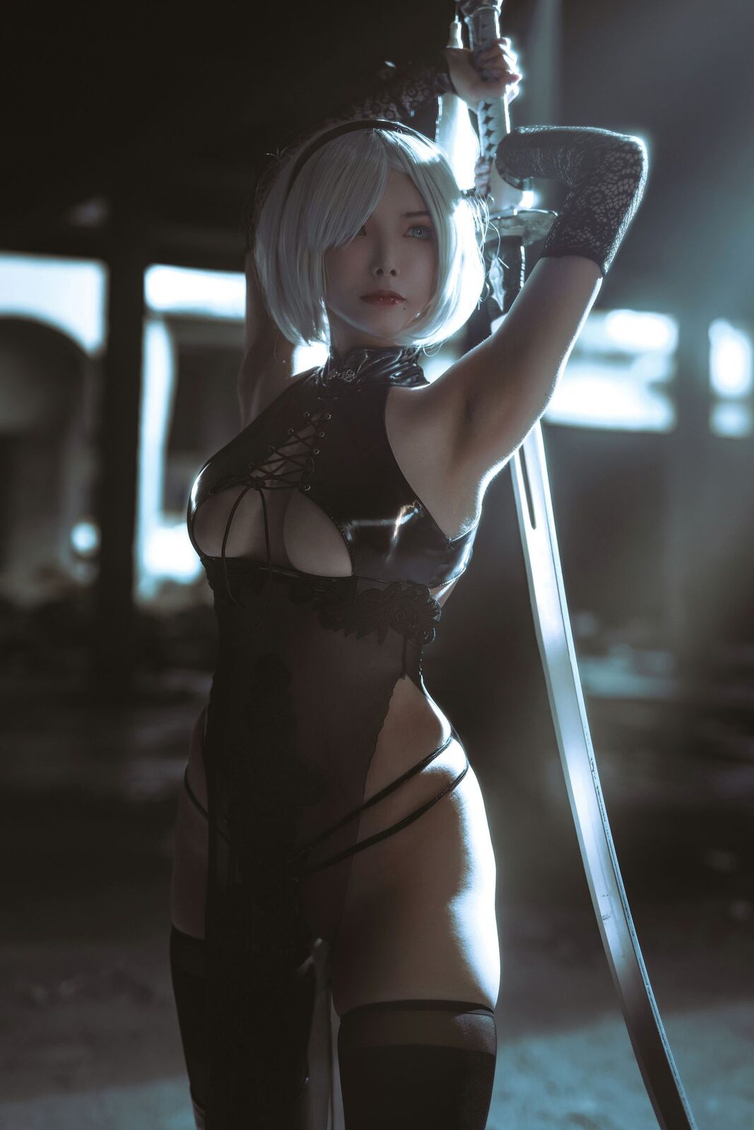2B旗袍同人 - 秋和柯基 cosplay 第4张