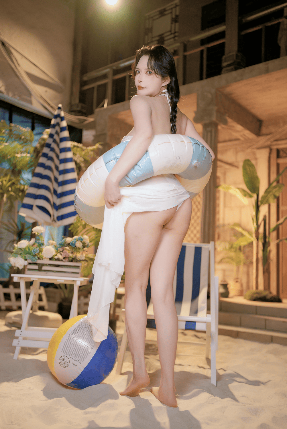 泳衣夏 - 秋和柯基 cosplay 第5张