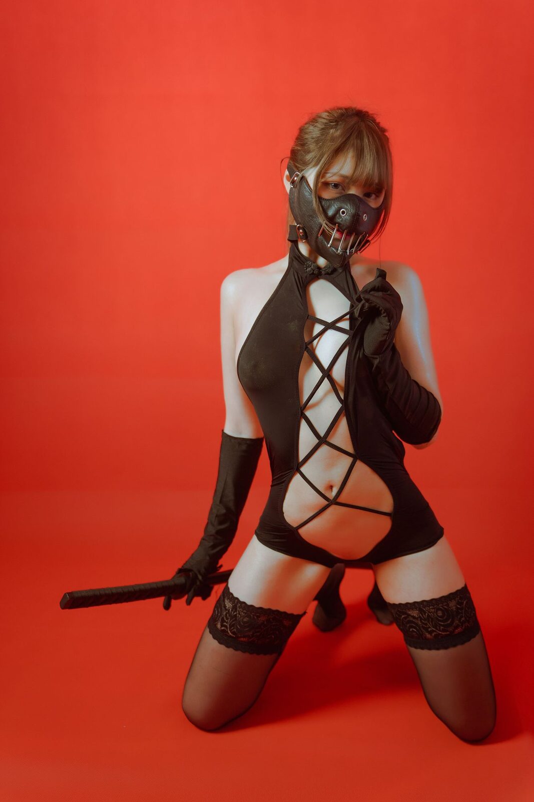 被捆的忍者 - 七月喵子 cosplay 第1张