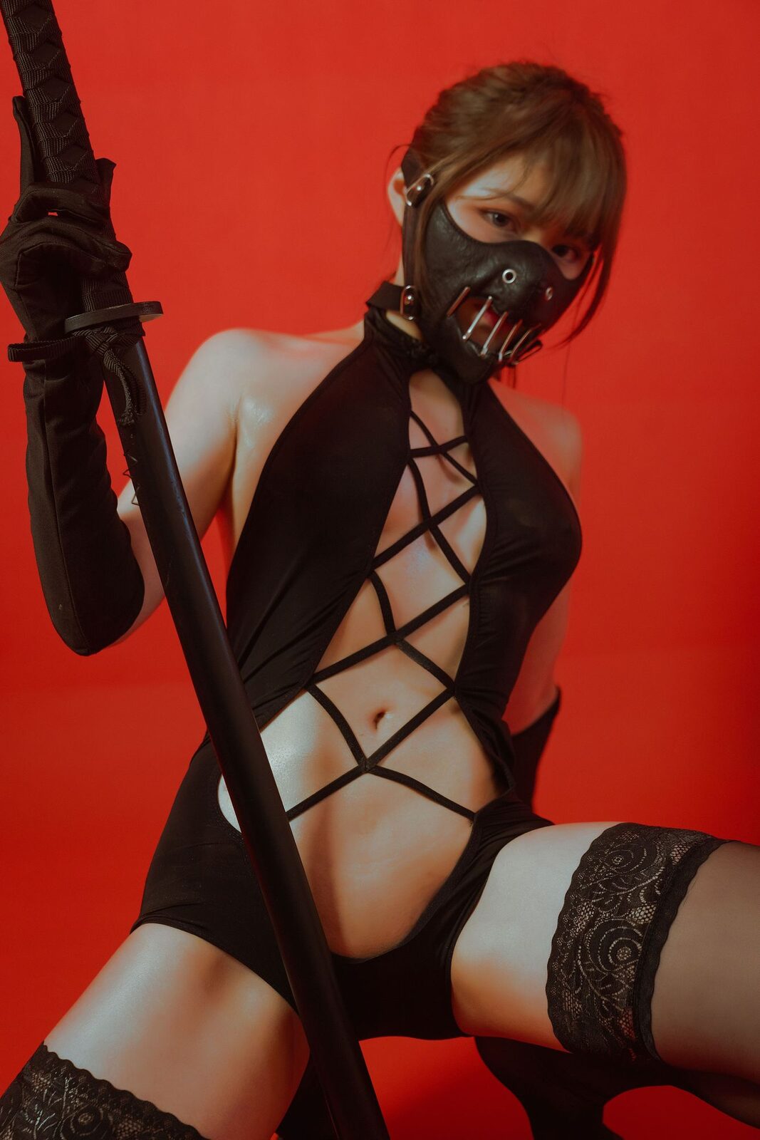 被捆的忍者 - 七月喵子 cosplay 第4张