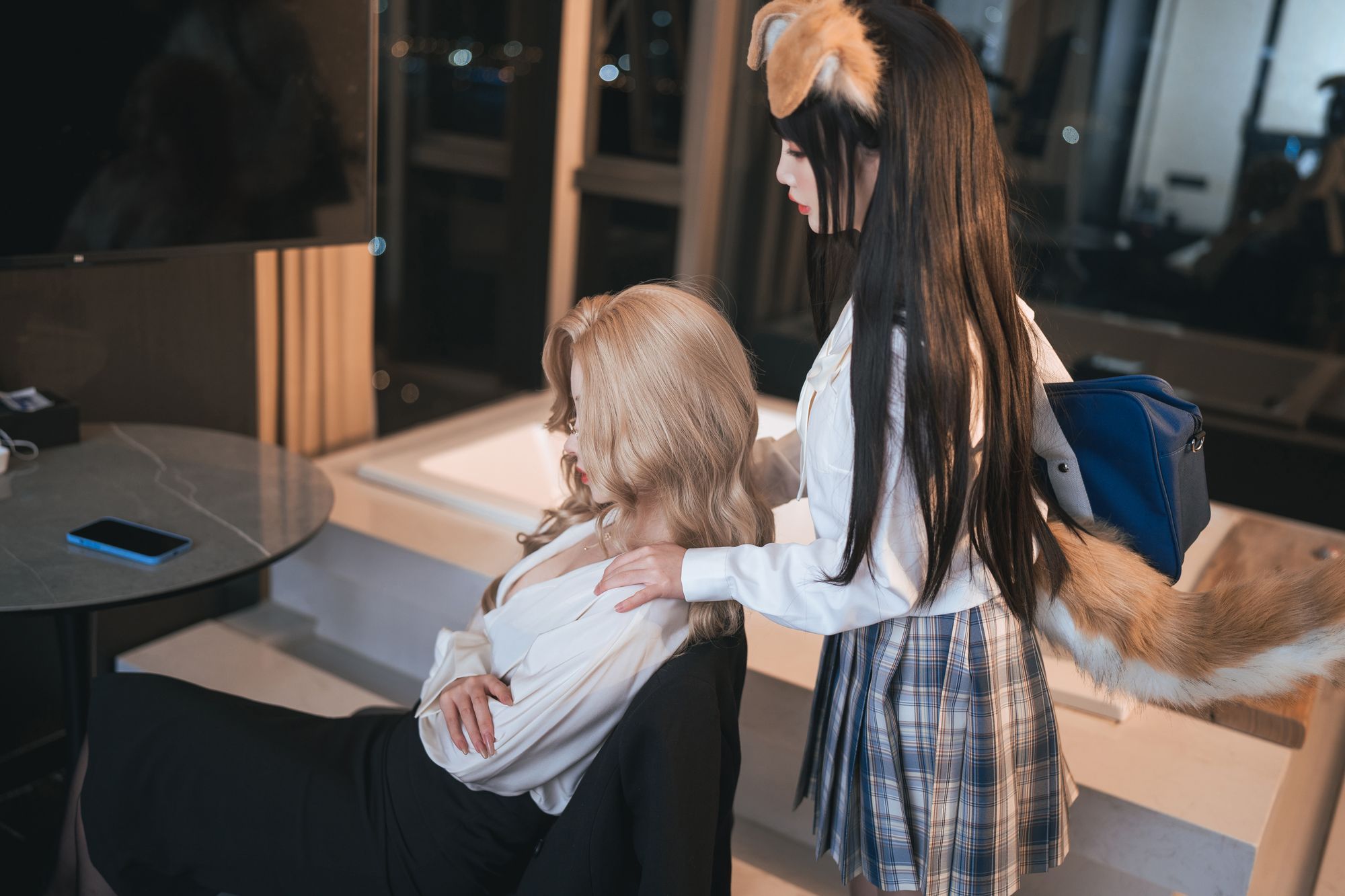图片[3]-rioko凉凉子 No.104 女上司双人版(&面饼仙儿)（40P） - 图友-图友