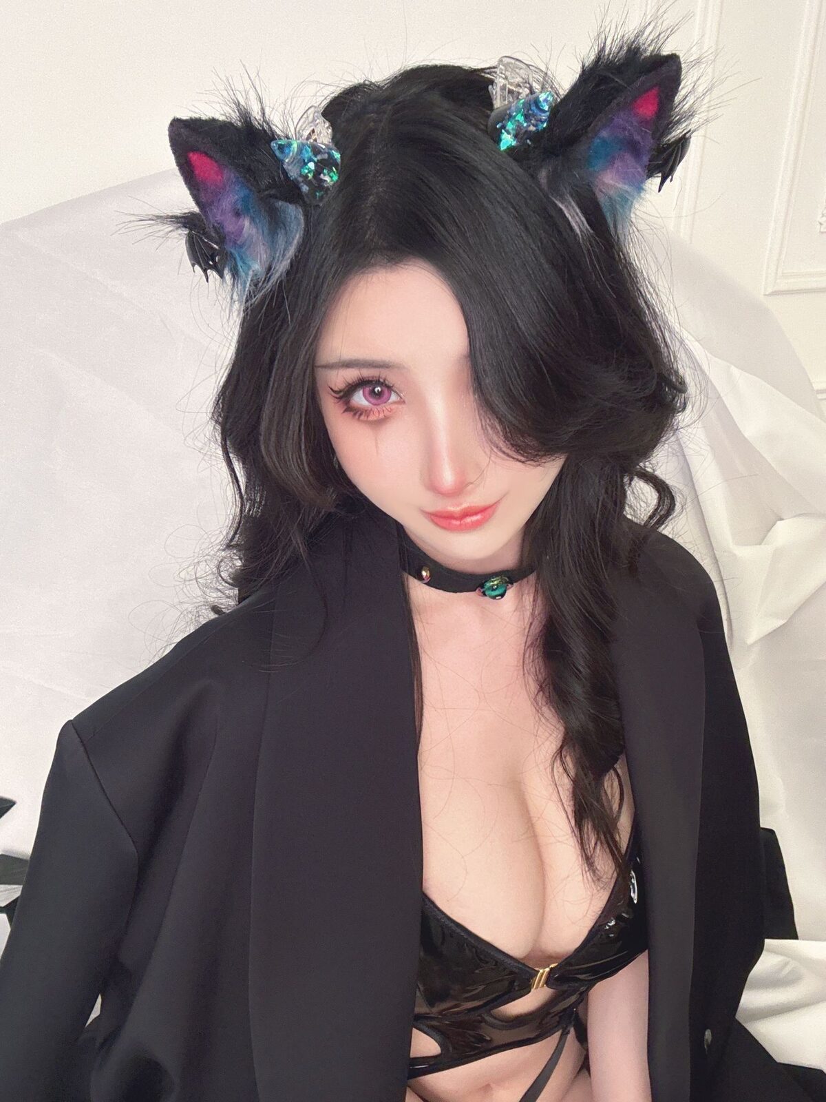 万圣节小恶魔猫耳 - rioko凉凉子 cosplay 第2张