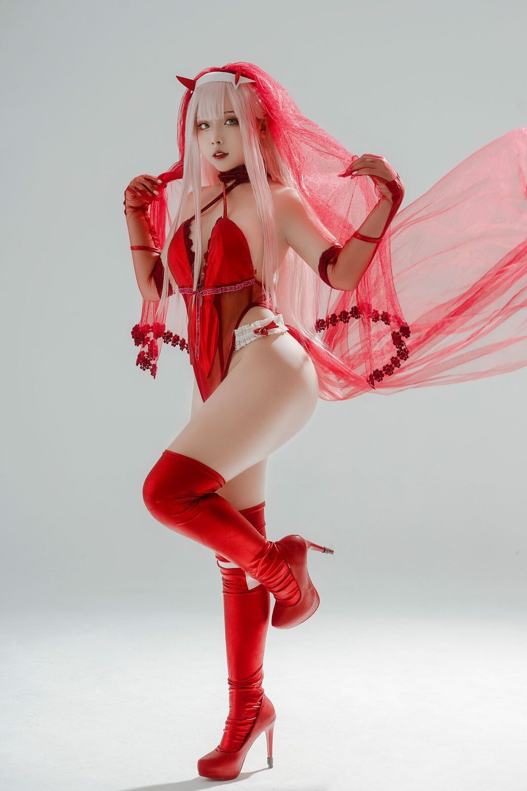 Zero Two Wedding Dress - Sayo Momo cosplay 第2张