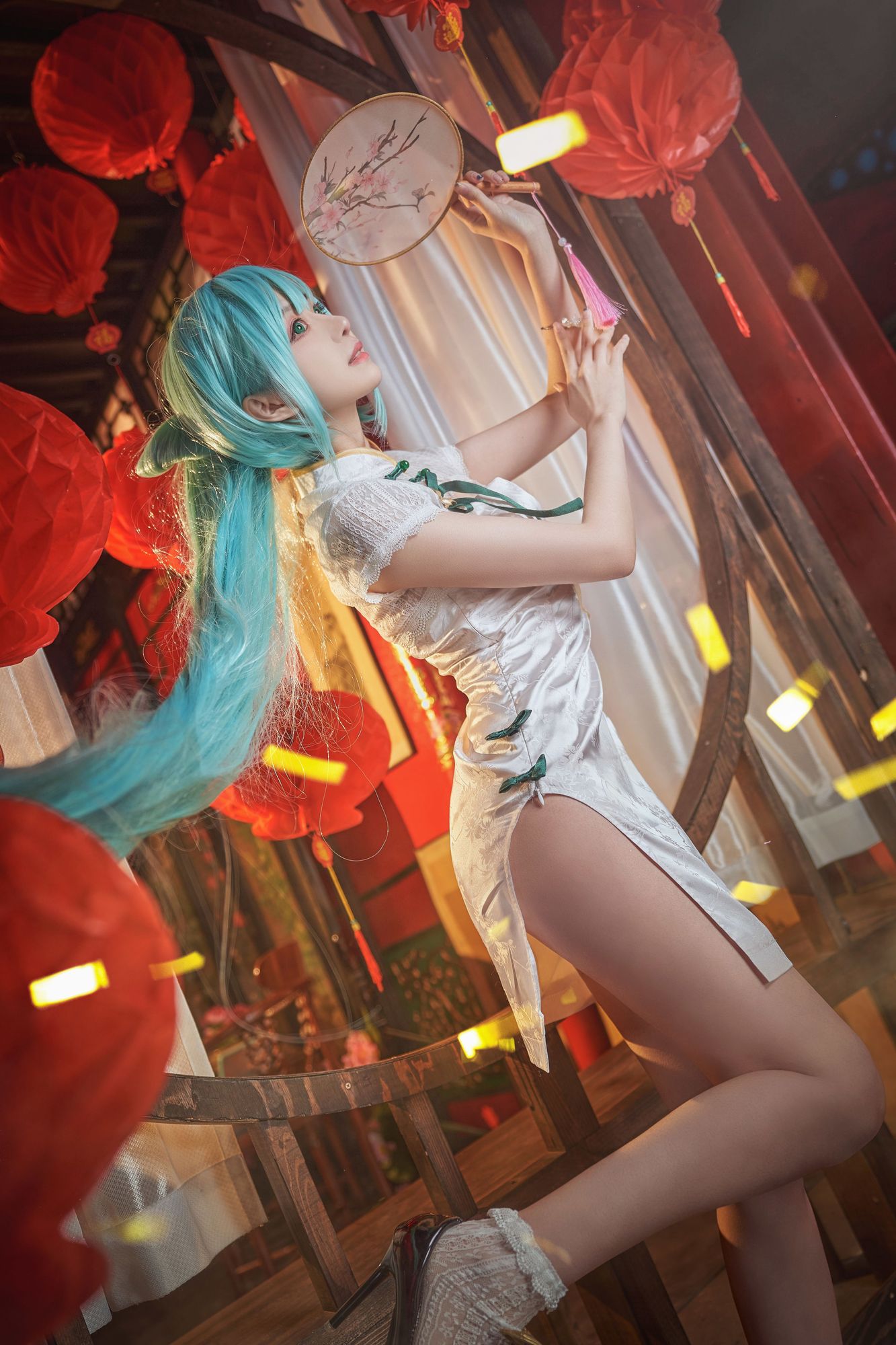 图片[3]-Shika小鹿鹿 No.103 初音 韶华旗袍（14P） - 图友-图友