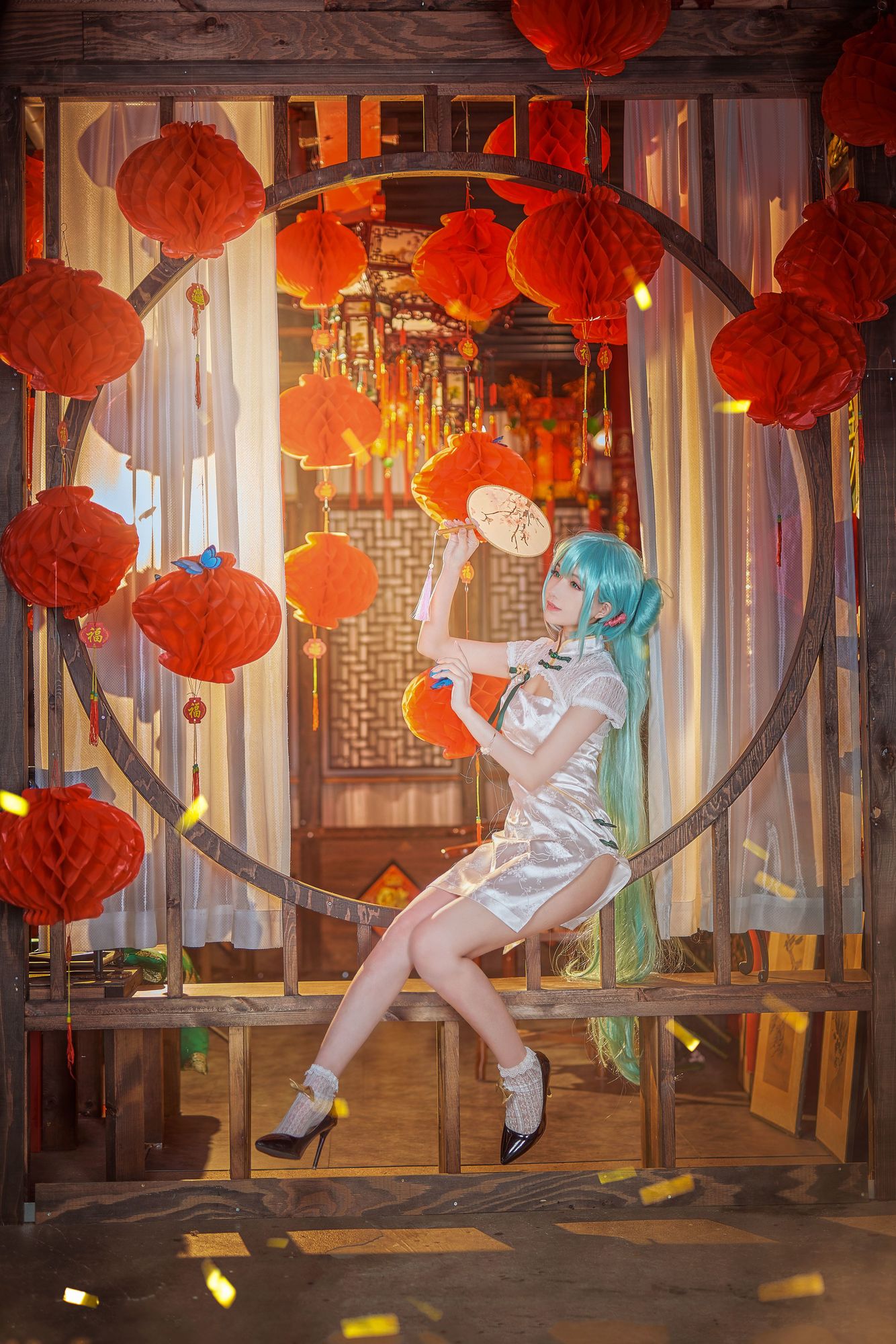 图片[4]-Shika小鹿鹿 No.103 初音 韶华旗袍（14P） - 图友-图友
