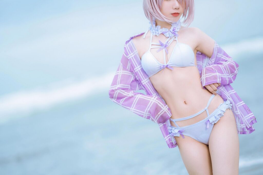 果咩酱w No.018 海边玛修(35P)-图友