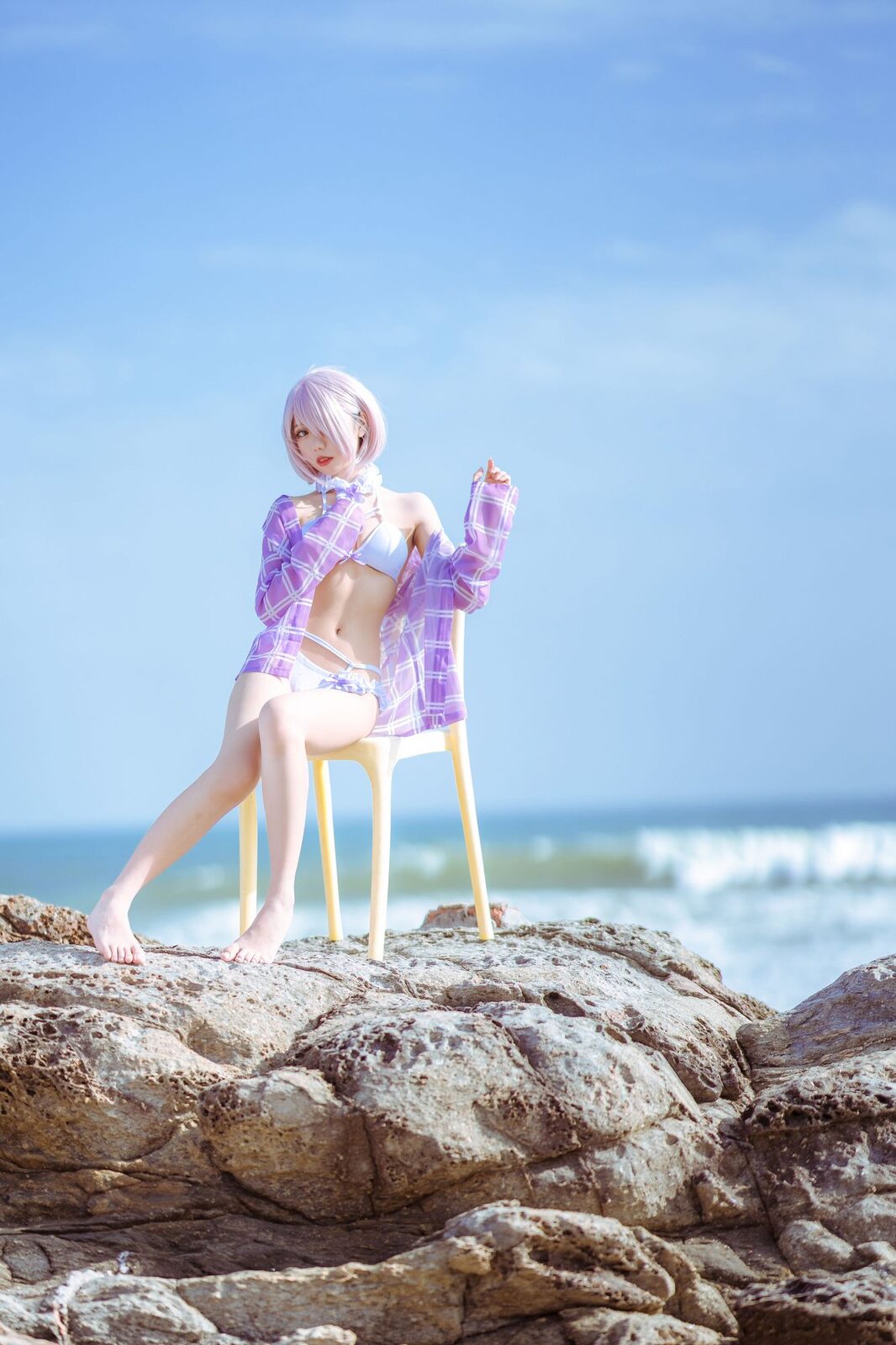 海边玛修 - 果咩酱w cosplay 第5张