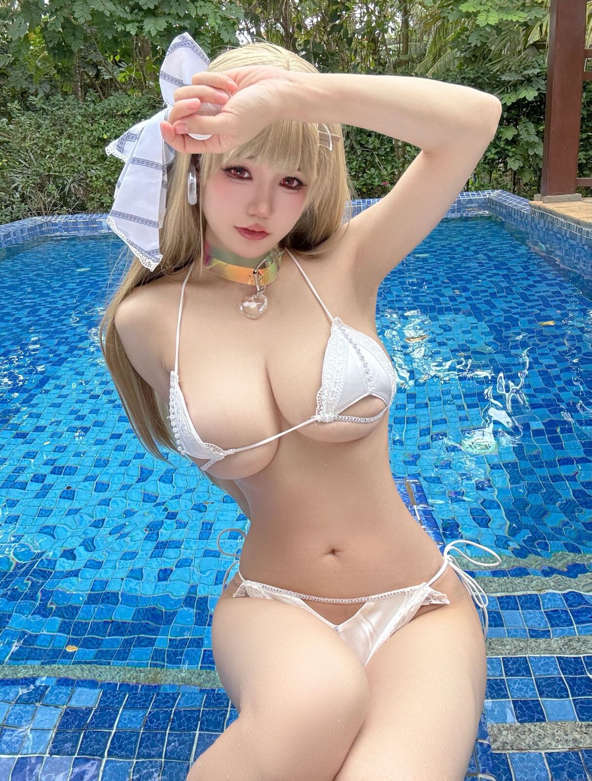 毒蛇泳装 - 小仓千代w cosplay 第2张