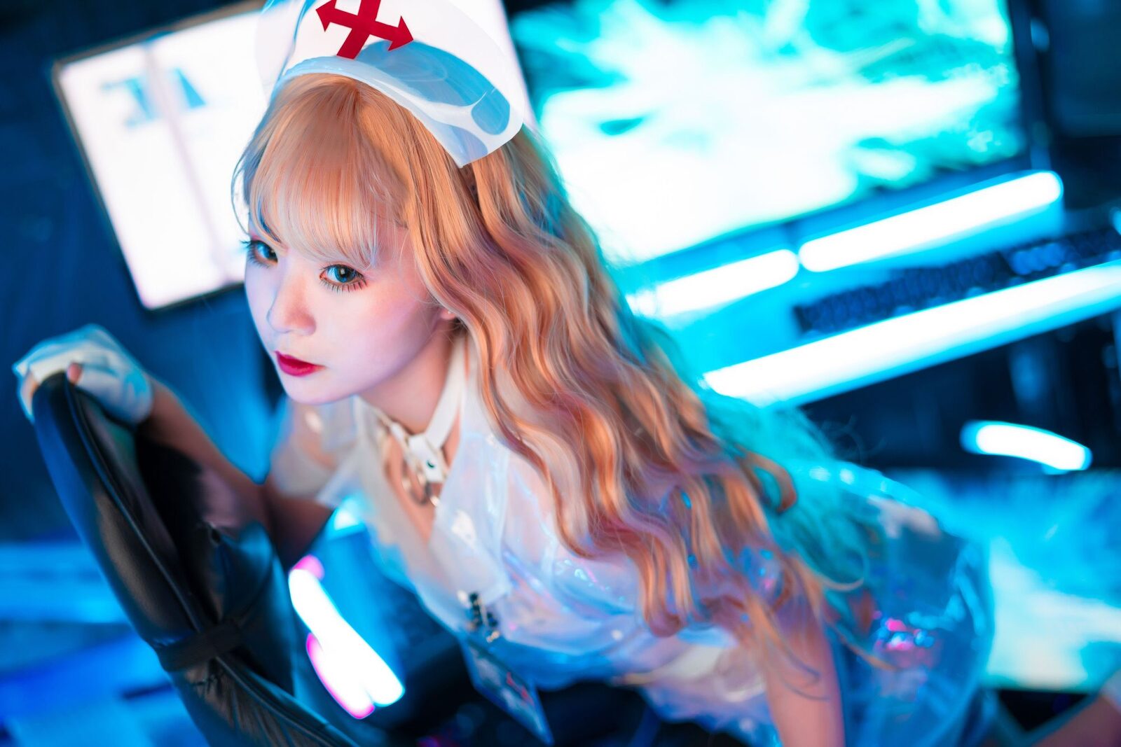 歪萌护士 - 是青水 cosplay 第5张