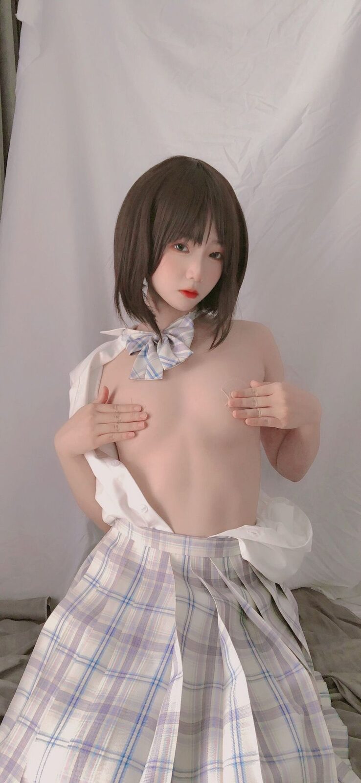 学妹jk 33P - 是青水 cosplay 第2张