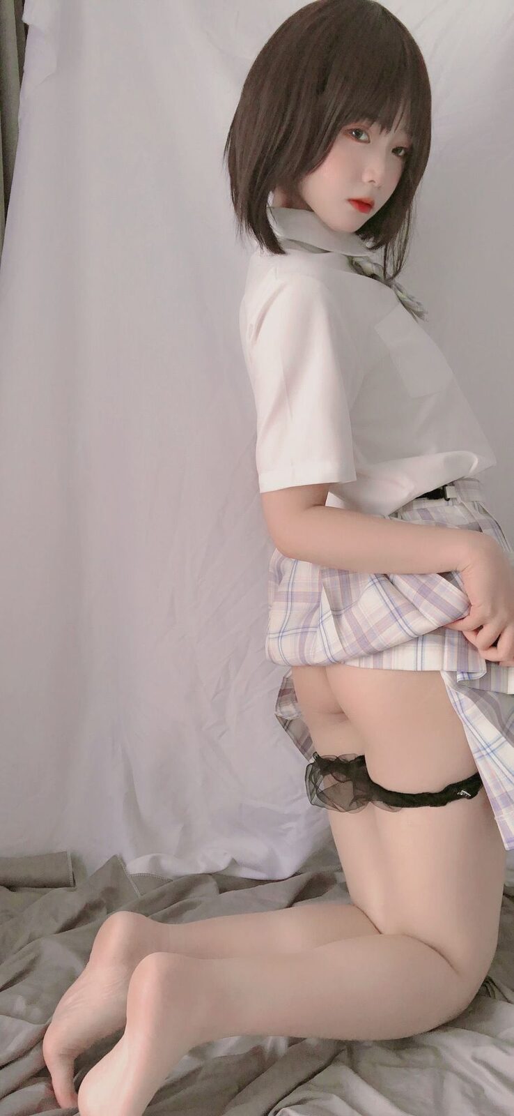 学妹jk 33P - 是青水 cosplay 第5张