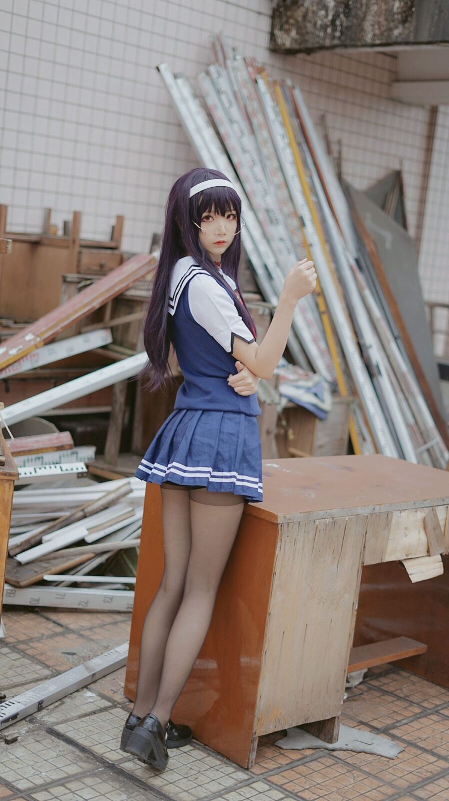 学姐校服 - 五更百鬼 cosplay 第4张